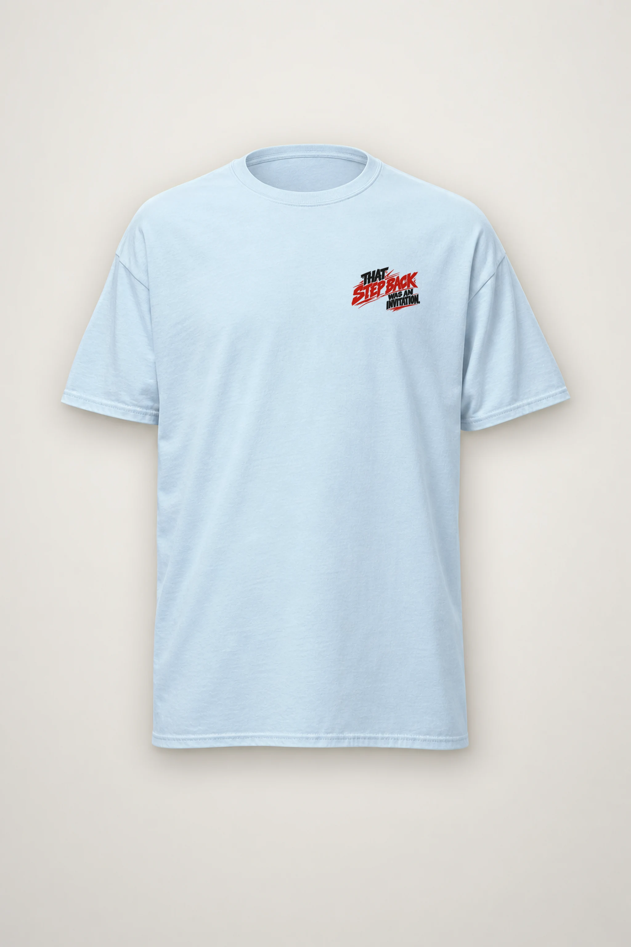 "That Step Back Was an Invitation" Heavyweight Unisex Crewneck T-shirt