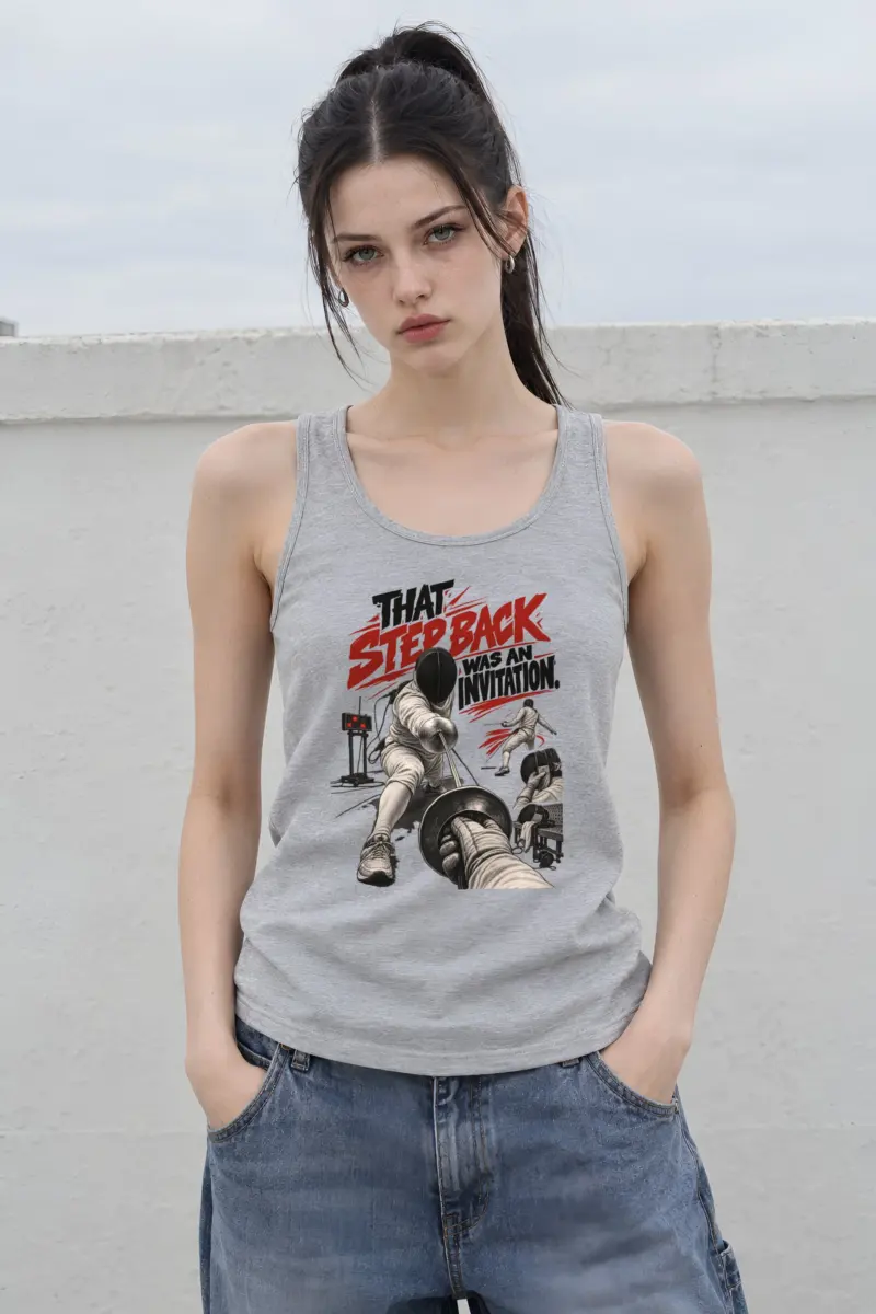 “That Step Back Was An Invitation” Unisex Jersey Tank