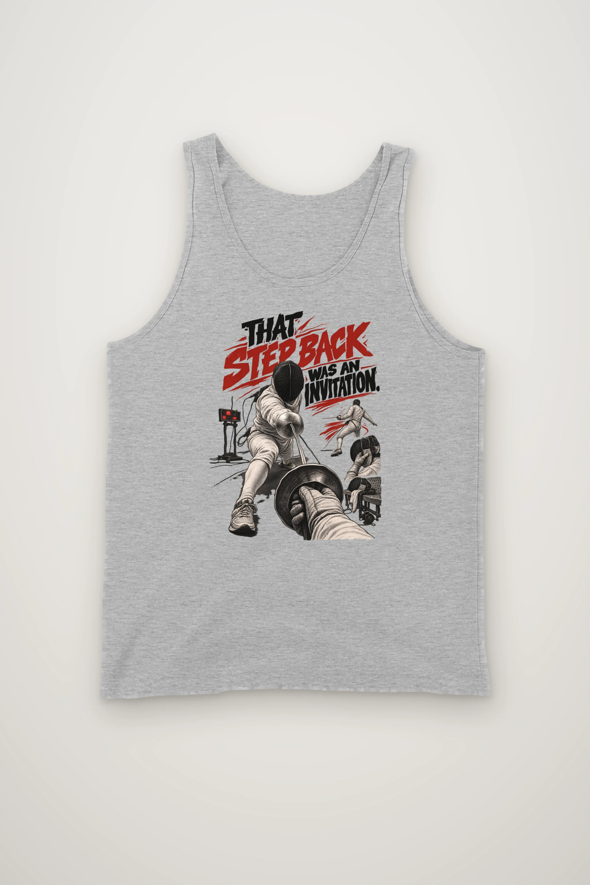 "That Step Back Was An Invitation" Unisex Jersey Tank