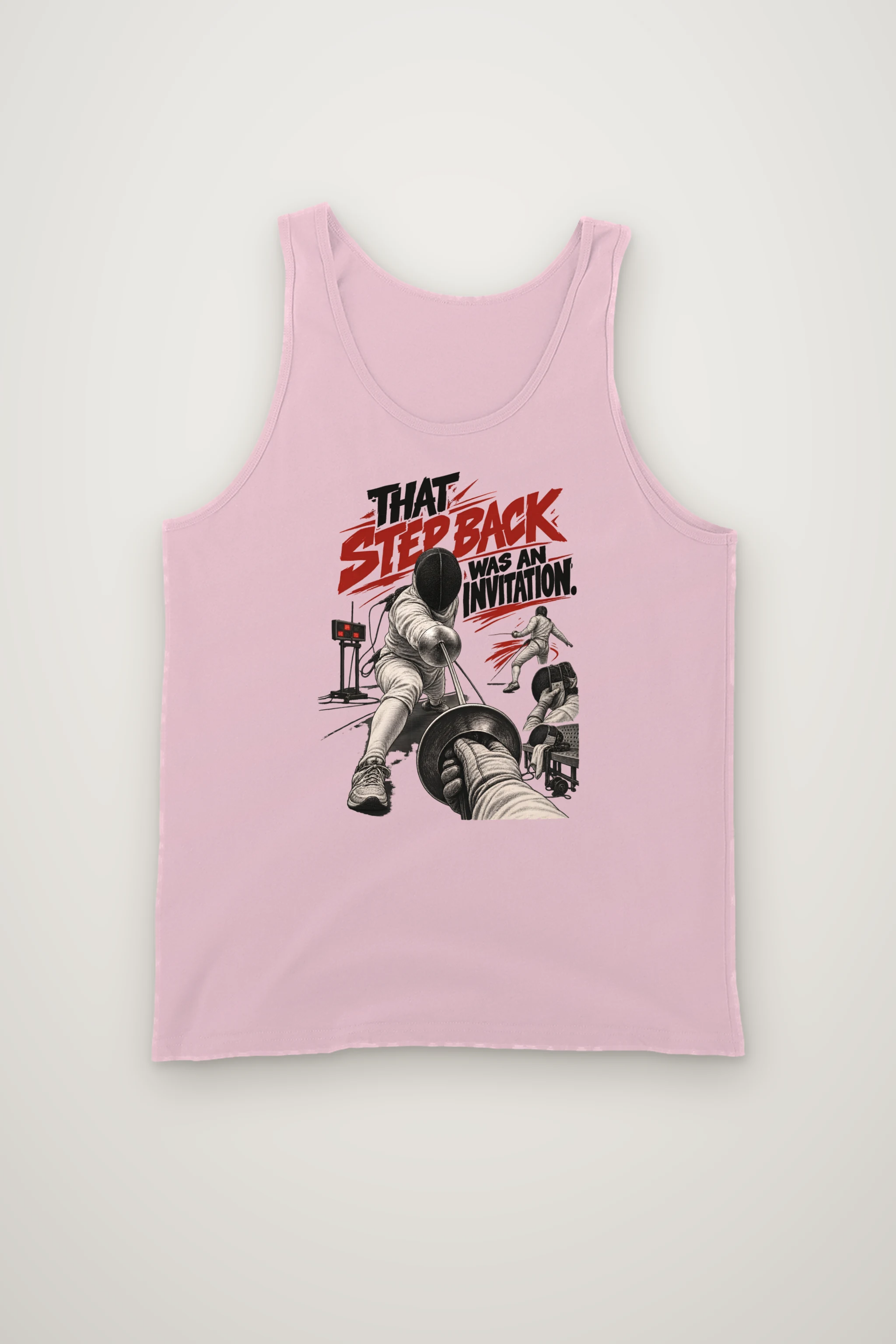 "That Step Back Was An Invitation" Unisex Jersey Tank