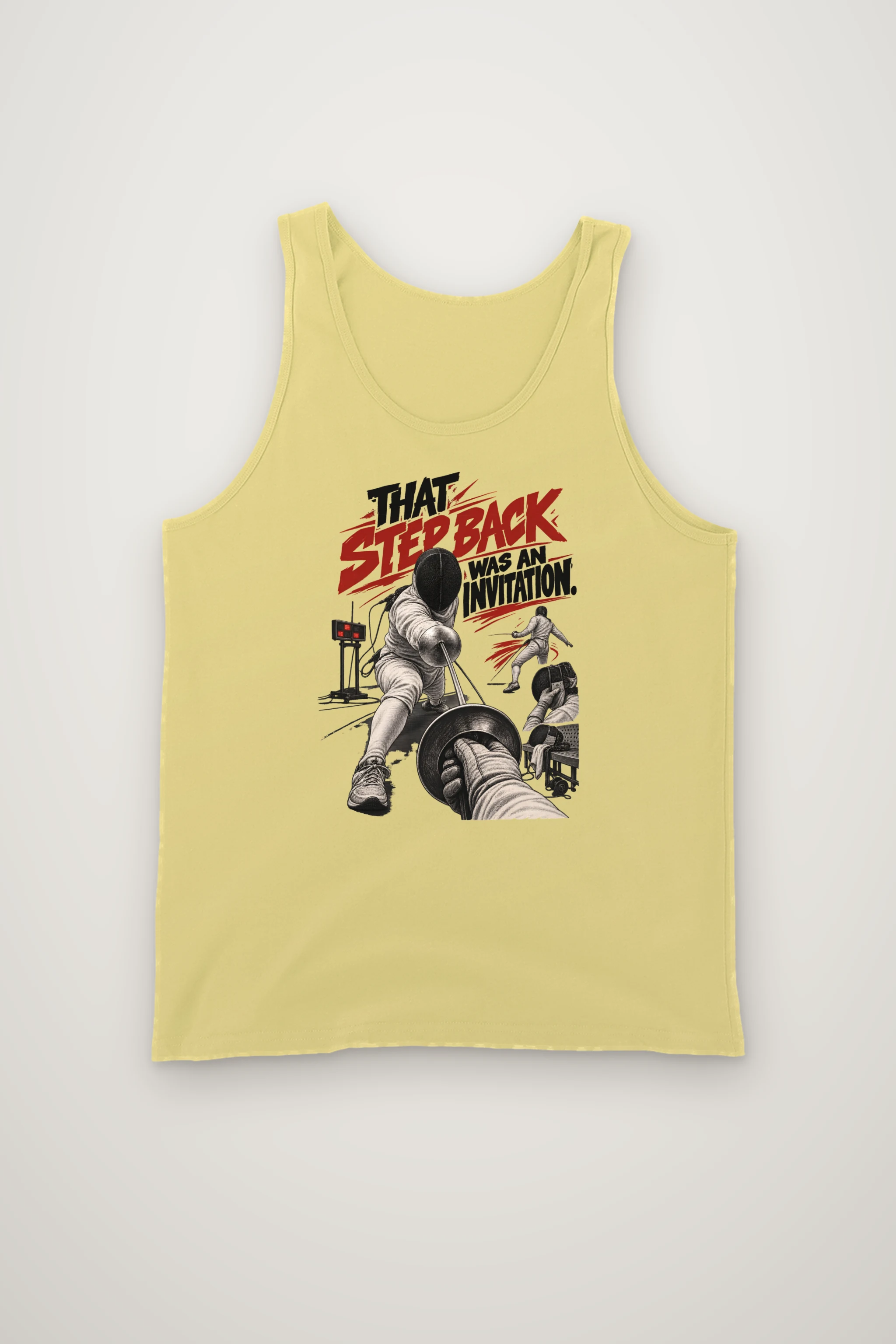 "That Step Back Was An Invitation" Unisex Jersey Tank