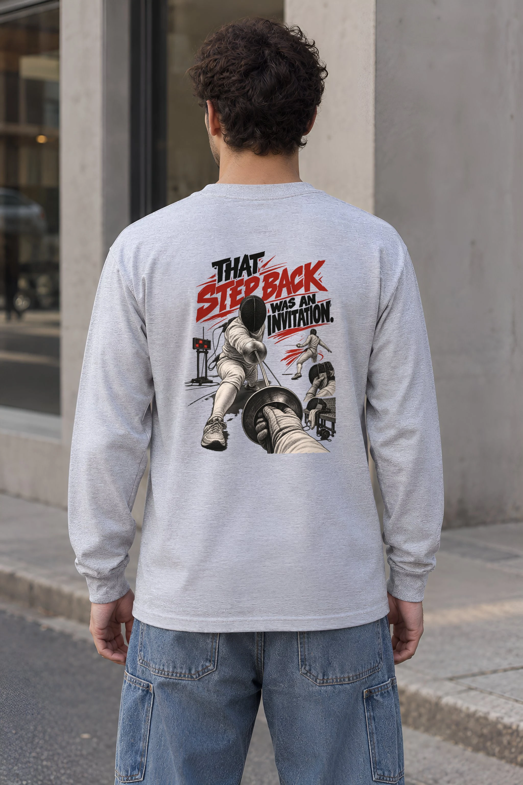 "That Step Back Was an Invitation" Unisex Longsleeve T-shirt