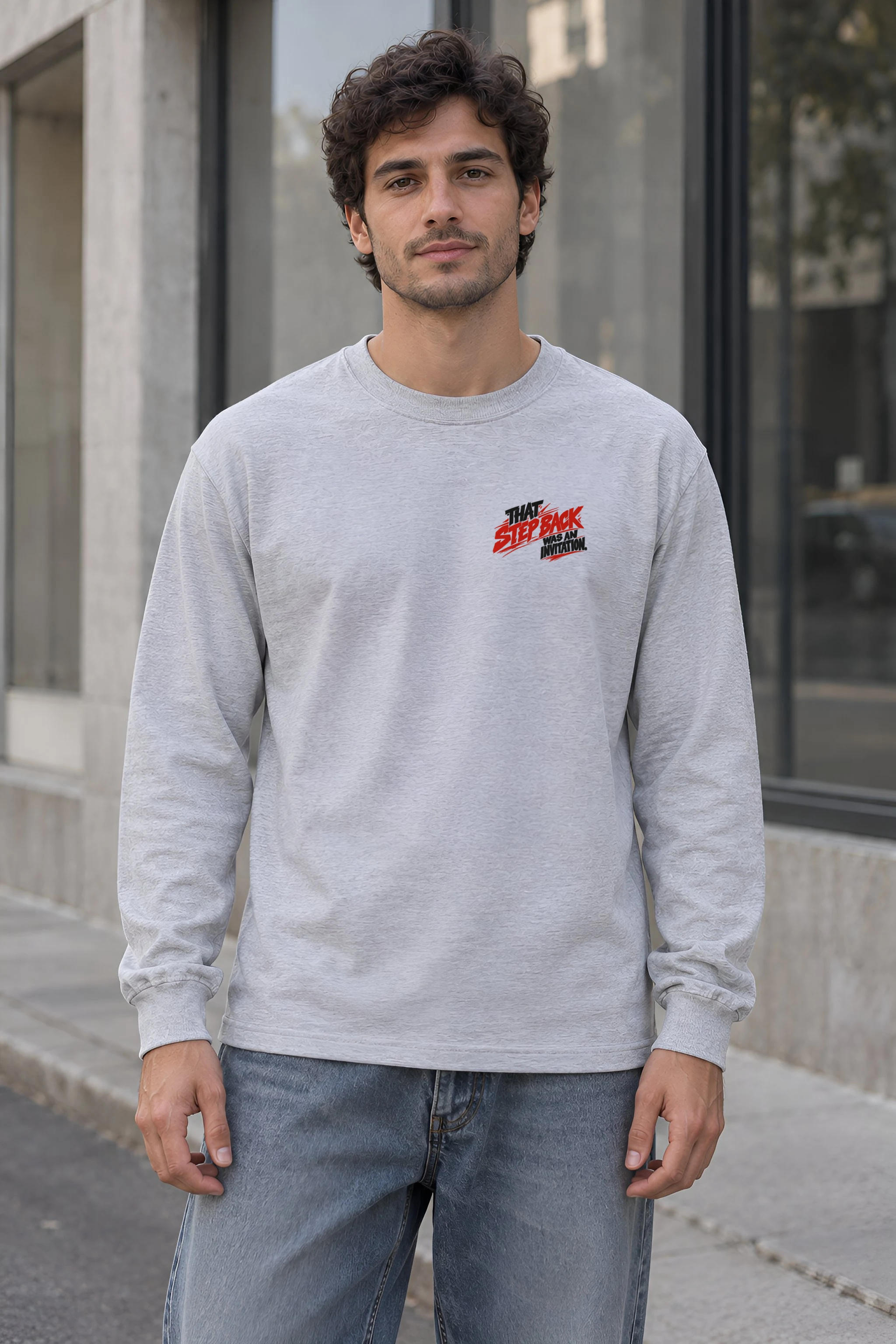 "That Step Back Was an Invitation" Unisex Longsleeve T-shirt