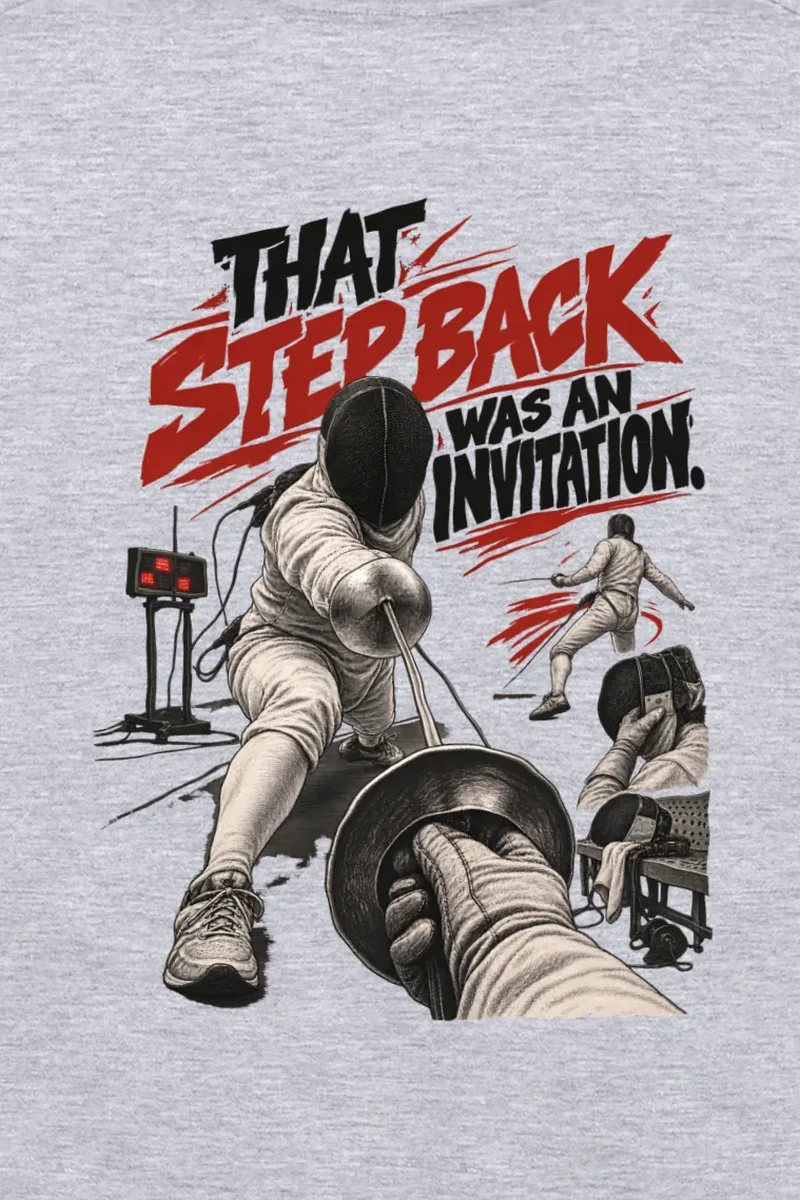 "That Step Back Was an Invitation" Unisex Longsleeve T-shirt - the graphic up close