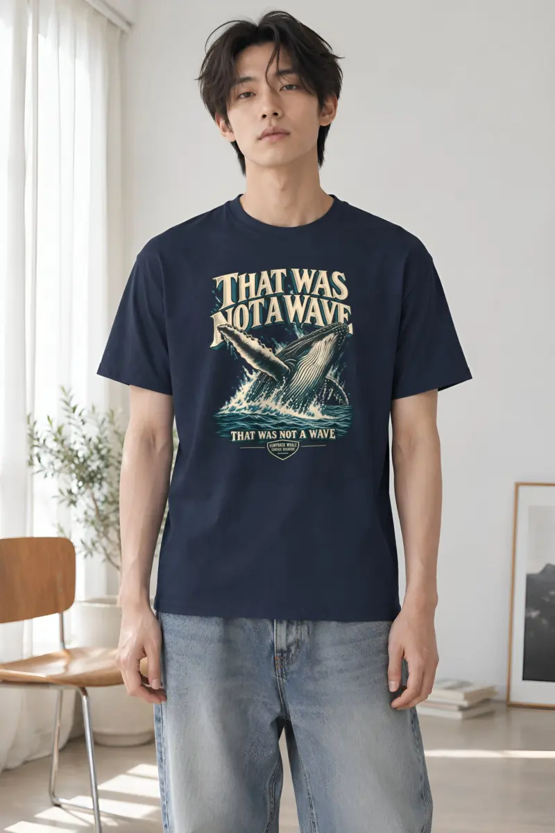 "That Was Not a Wave" Heavyweight Unisex Crewneck T-shirt