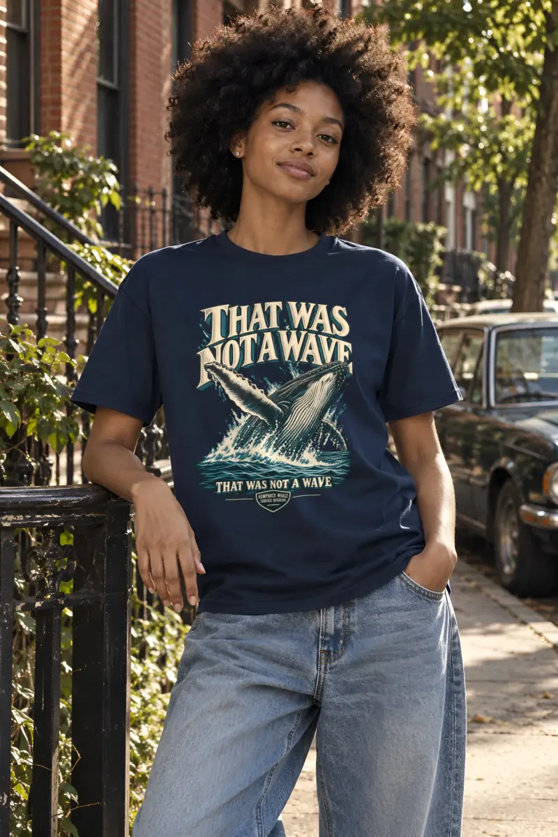 "That Was Not a Wave" Heavyweight Unisex Crewneck T-shirt