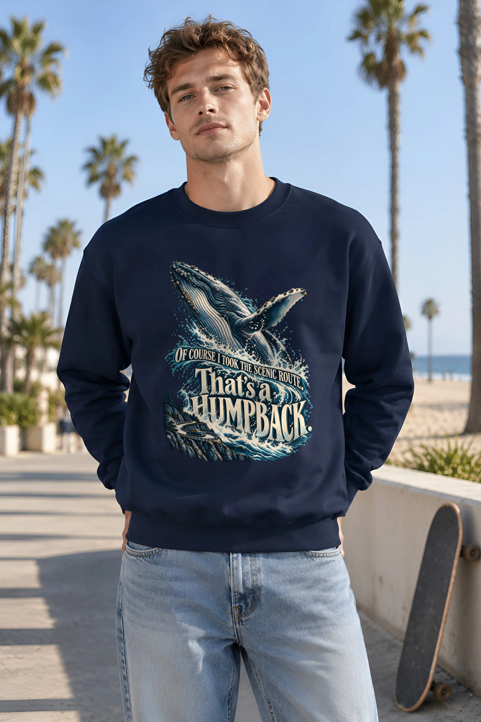 "That's a Humpback" Unisex Crewneck Sweatshirt