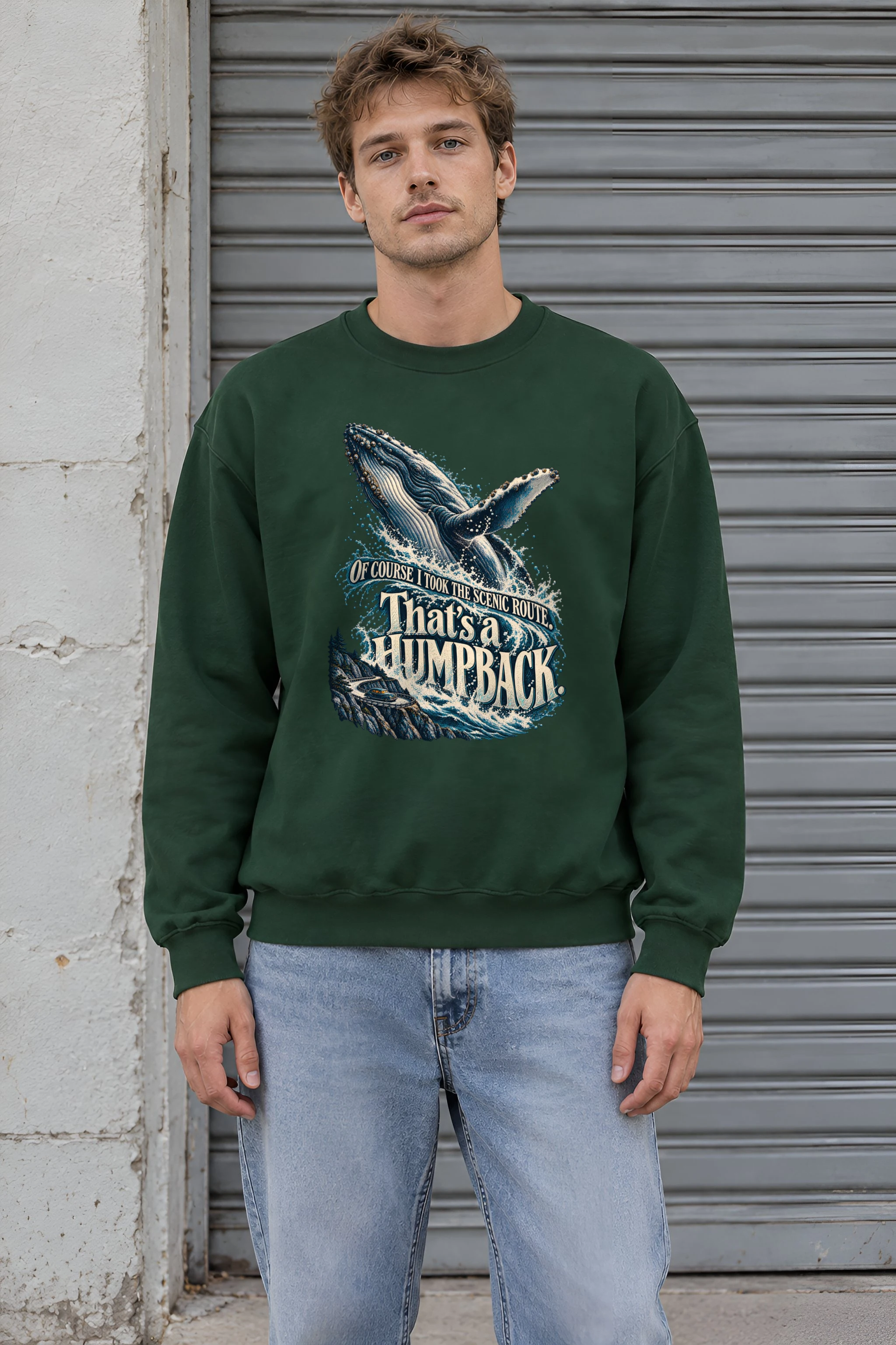 "That's a Humpback" Unisex Crewneck Sweatshirt