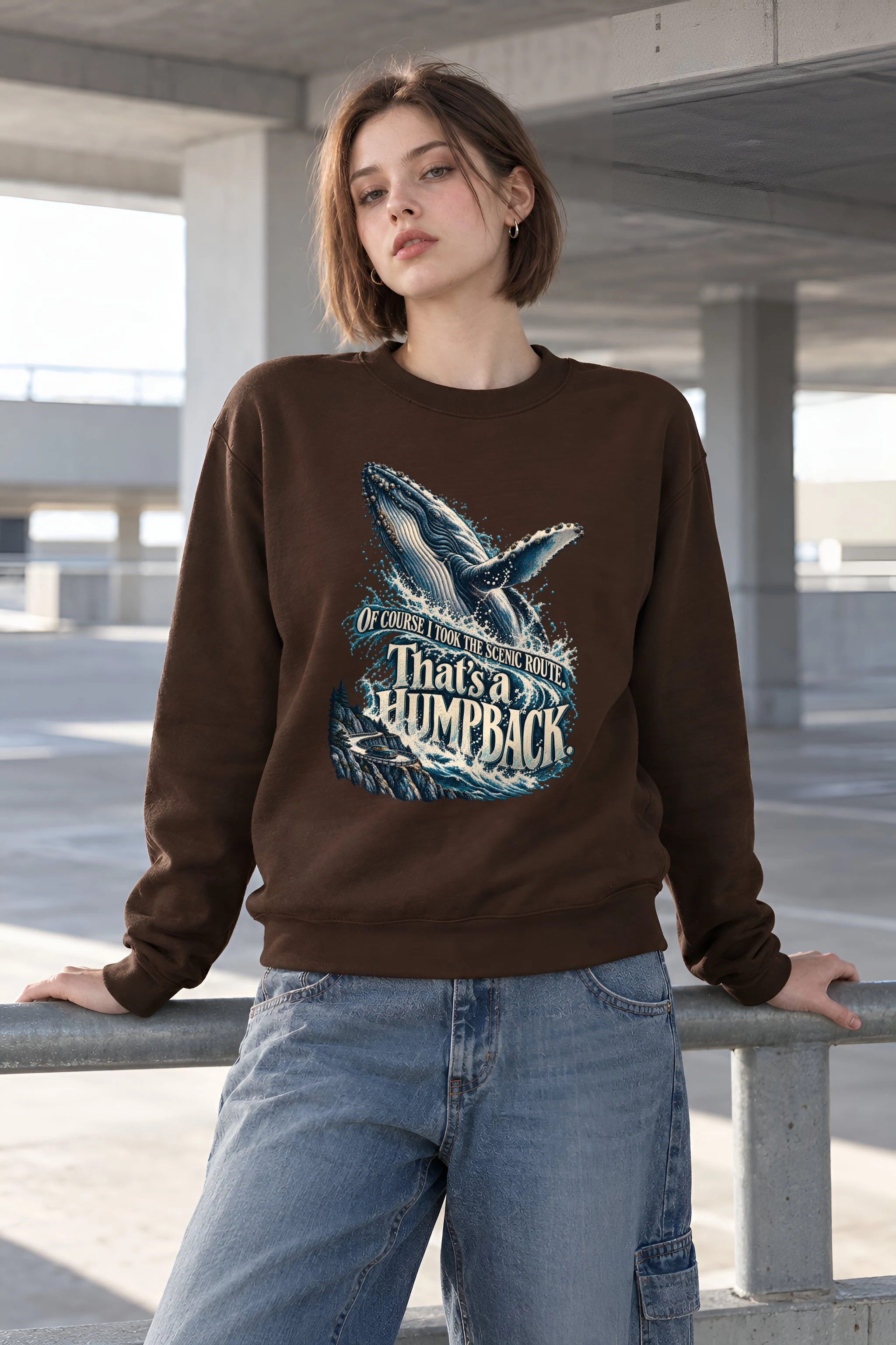 "That's a Humpback" Unisex Crewneck Sweatshirt