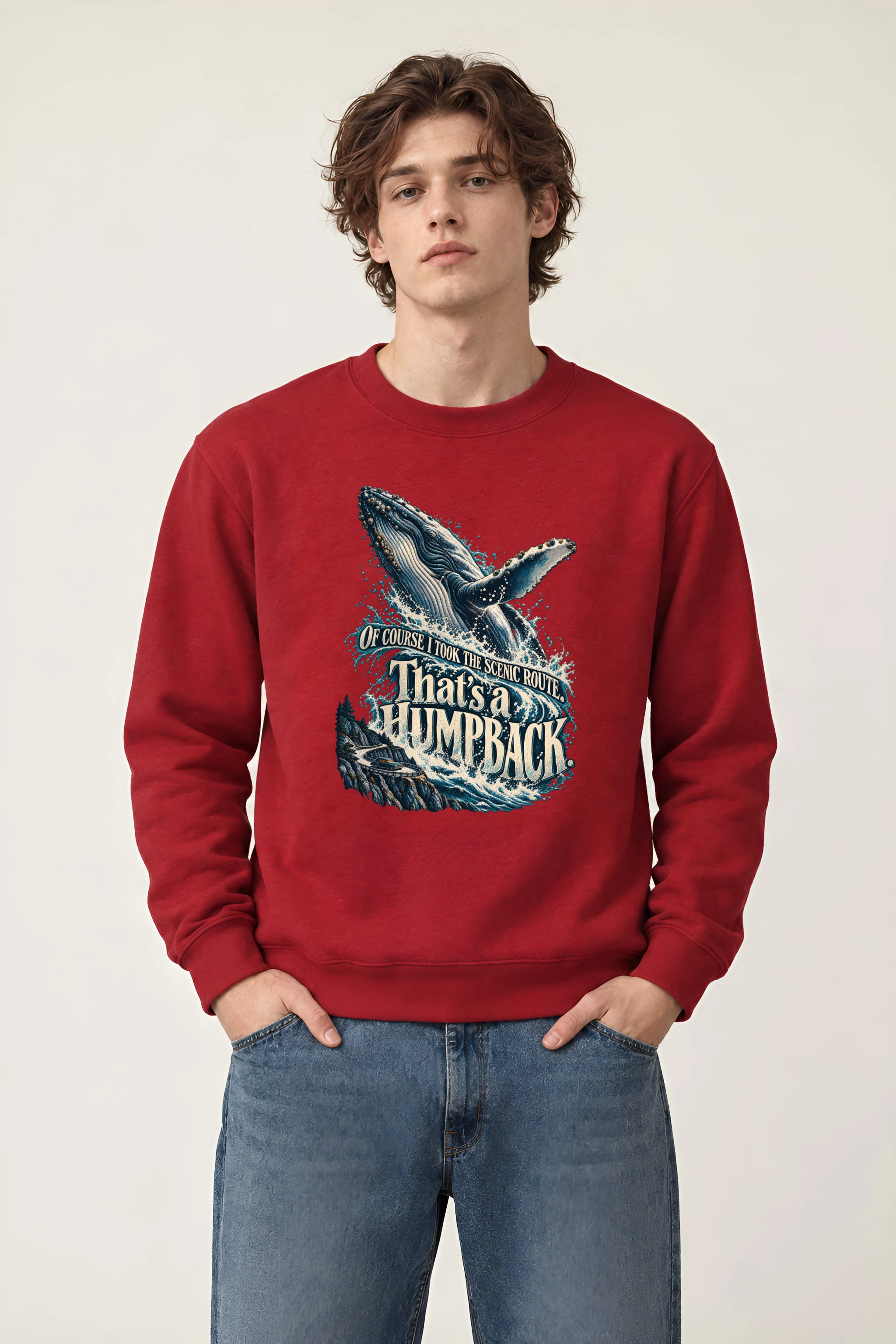 "That's a Humpback" Unisex Crewneck Sweatshirt