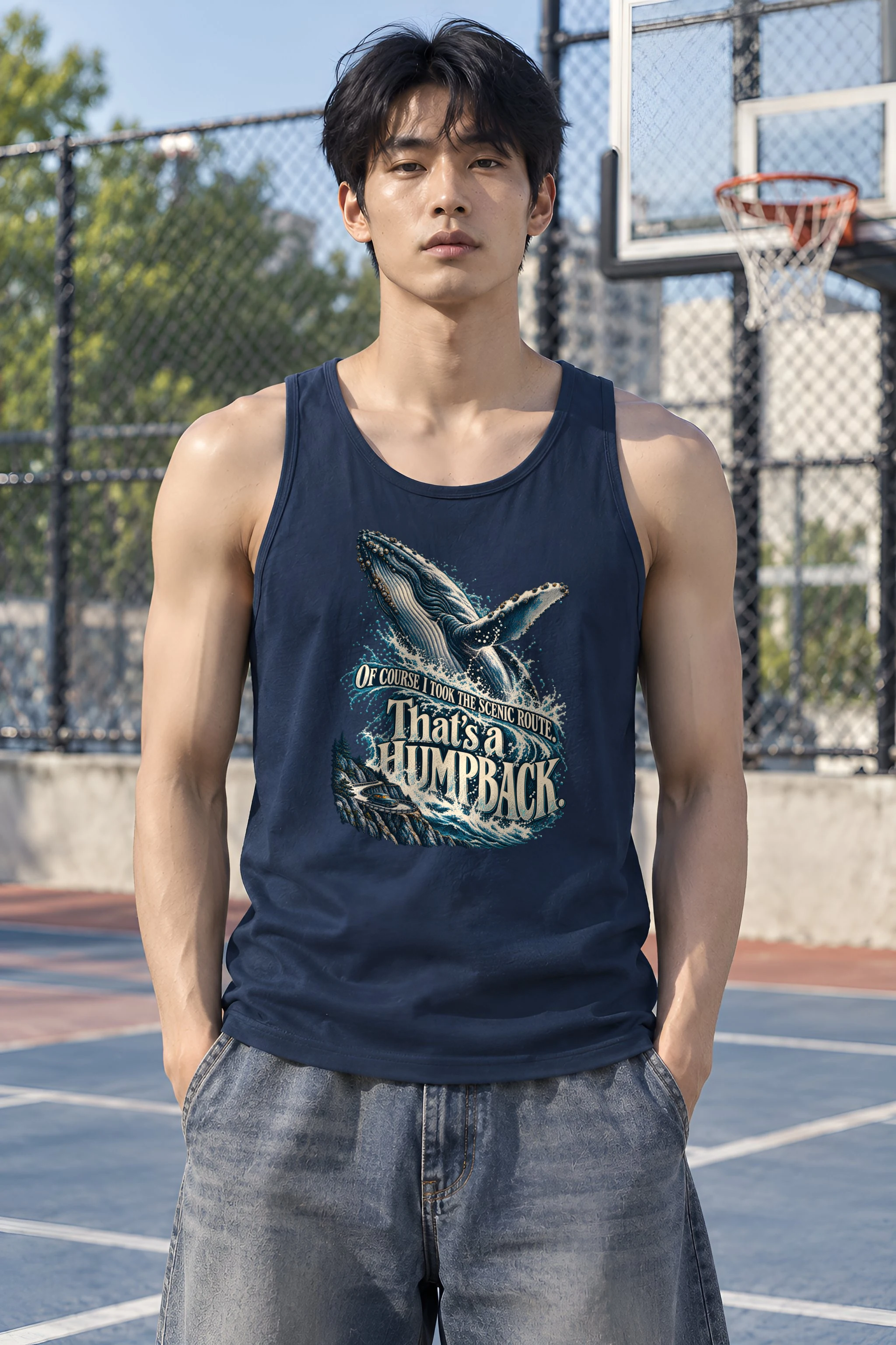 "That's a Humpback" Unisex Jersey Tank