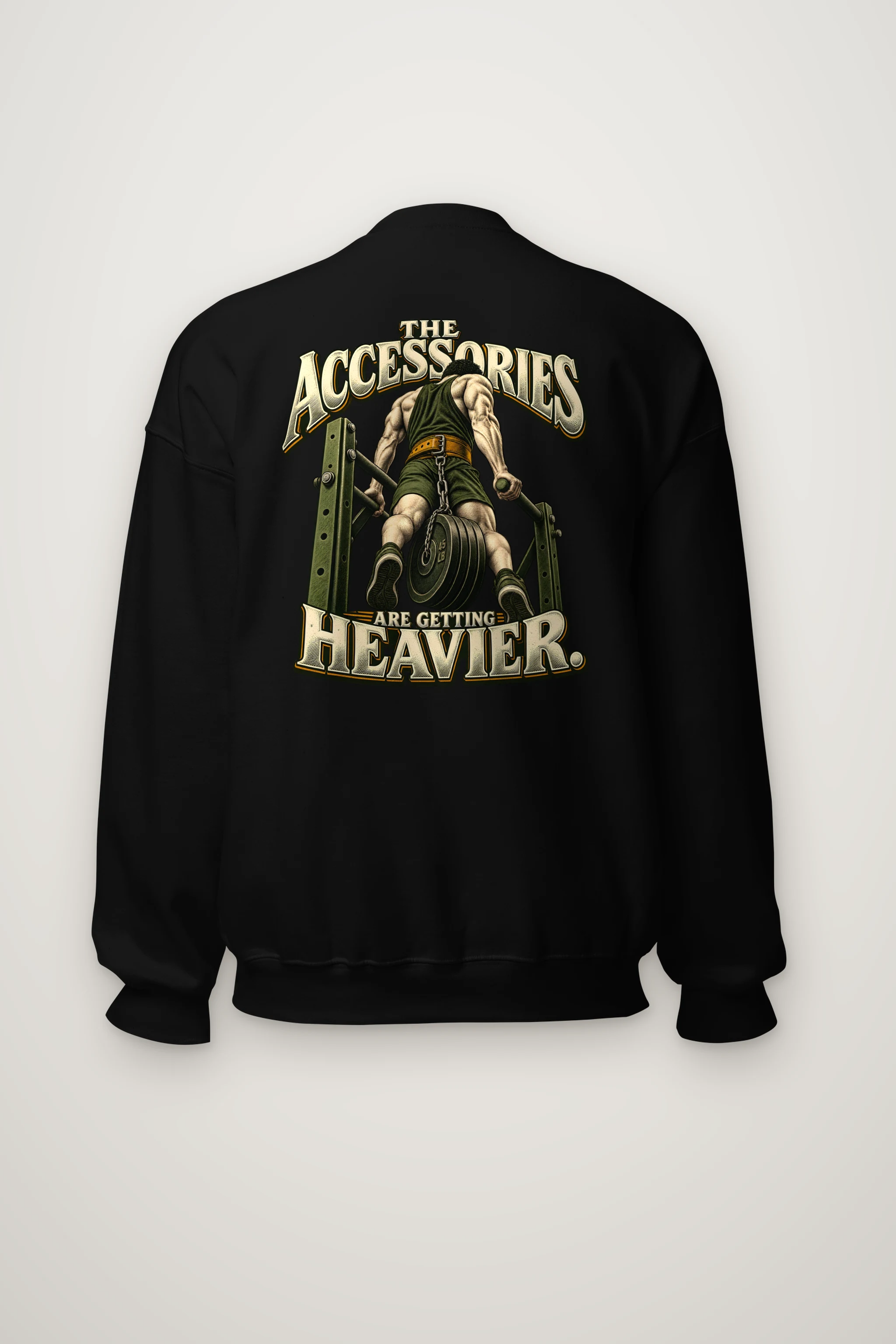 "The Accessories Are Getting Heavier" Heavy Blend Unisex Crewneck Sweatshirt