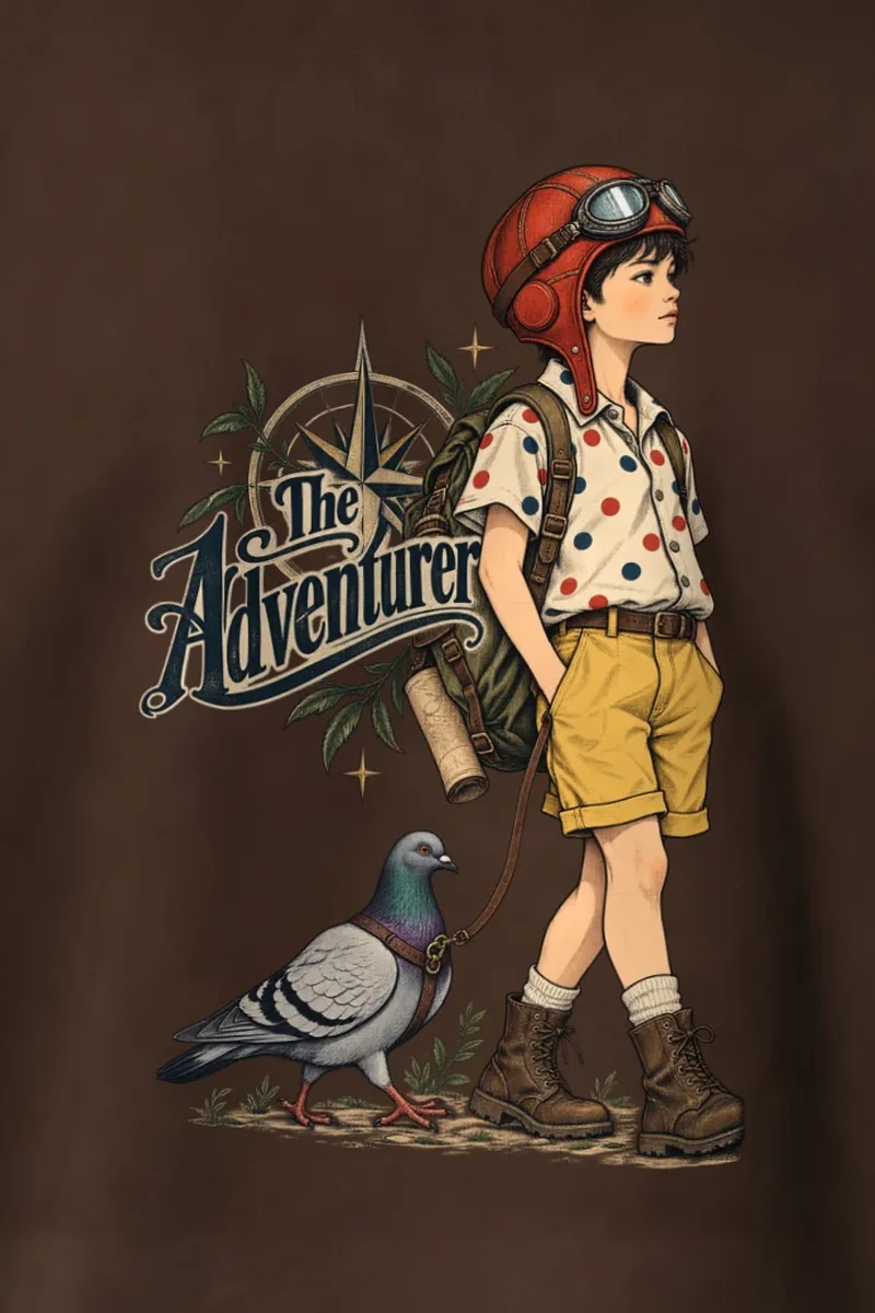 "The Adventurer" 1 Crewneck Sweatshirt - the graphic up close