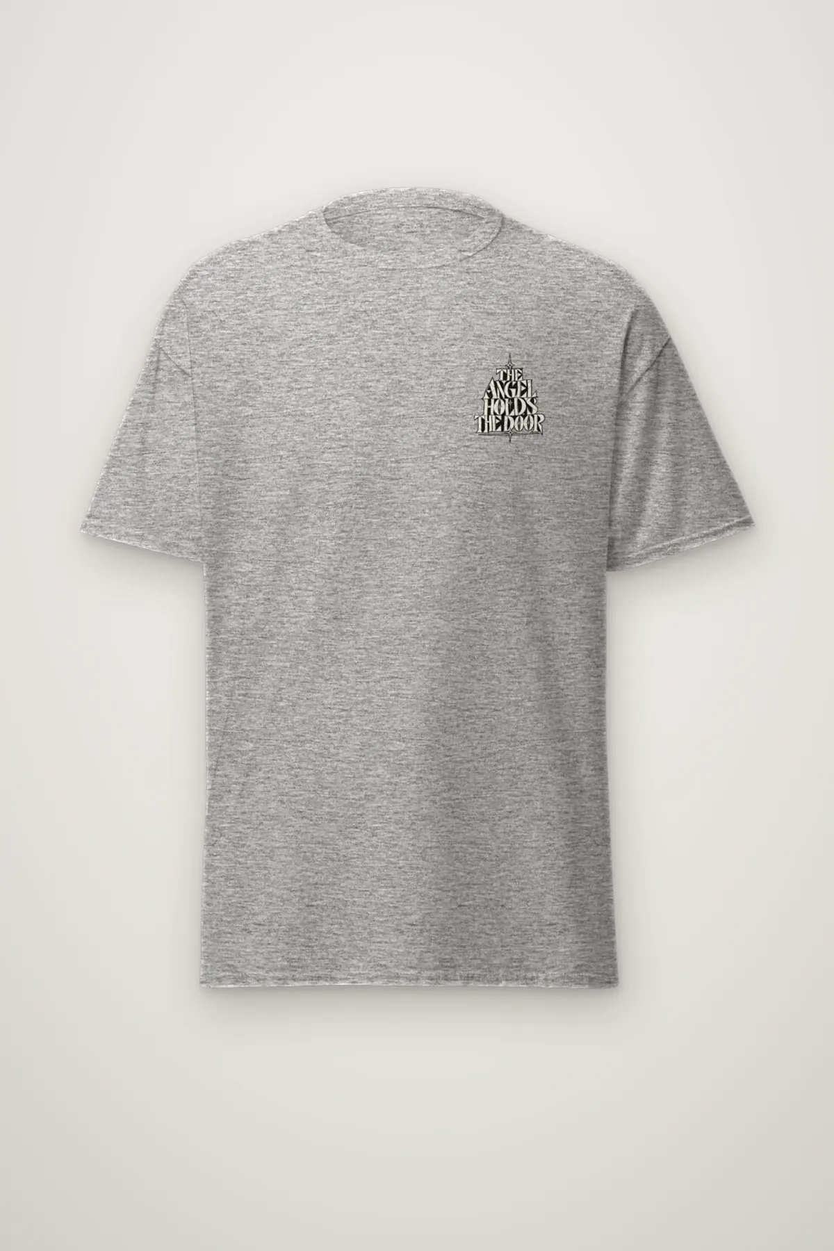 "THE ANGEL HOLDS THE DOOR" Heavyweight Unisex Crewneck T-shirt