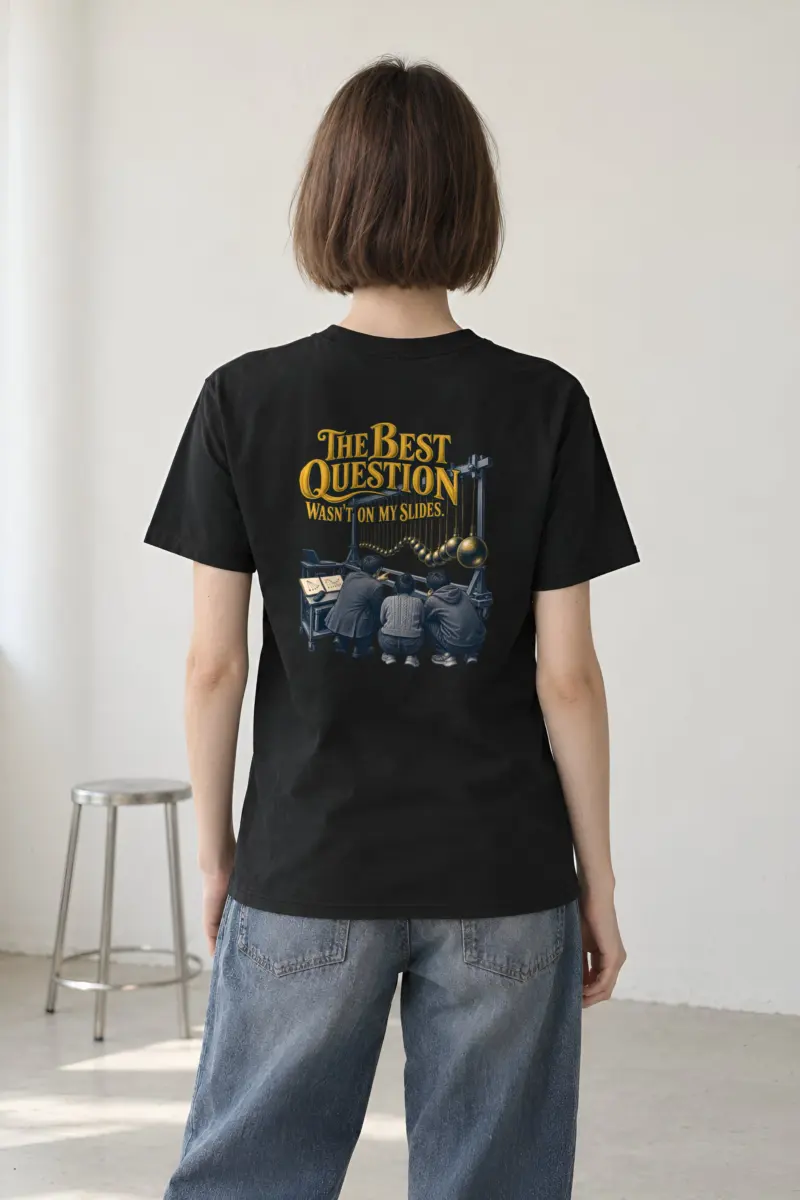 “The Best Question” Heavyweight Unisex Crewneck T-shirt