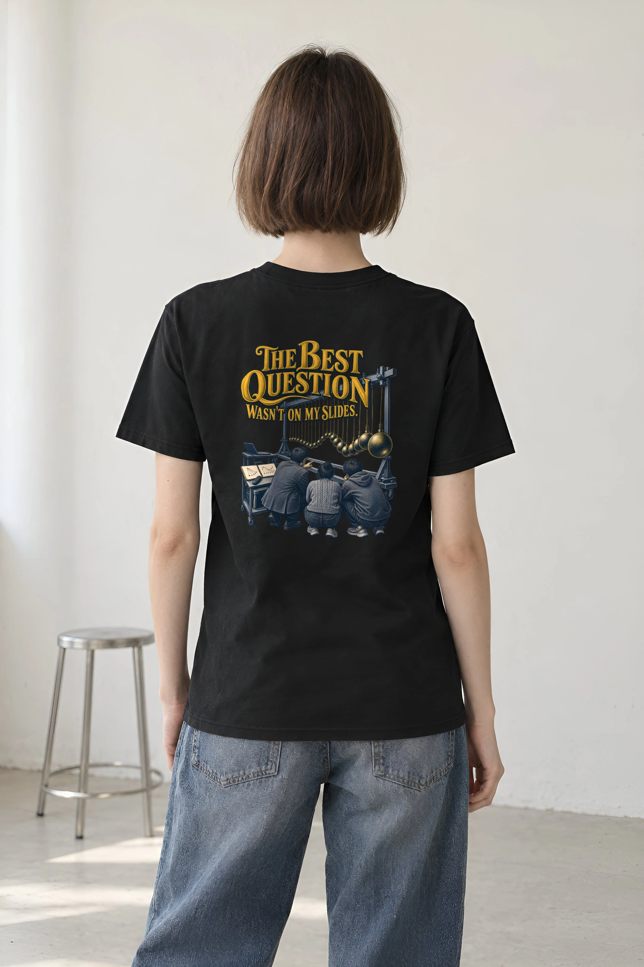 "The Best Question" Heavyweight Unisex Crewneck T-shirt
