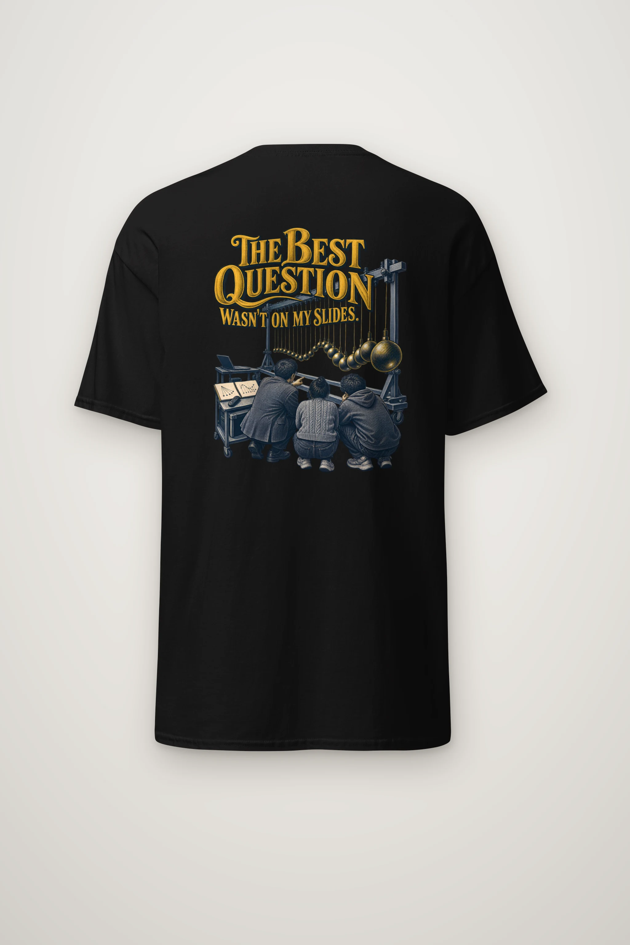 "The Best Question" Heavyweight Unisex Crewneck T-shirt