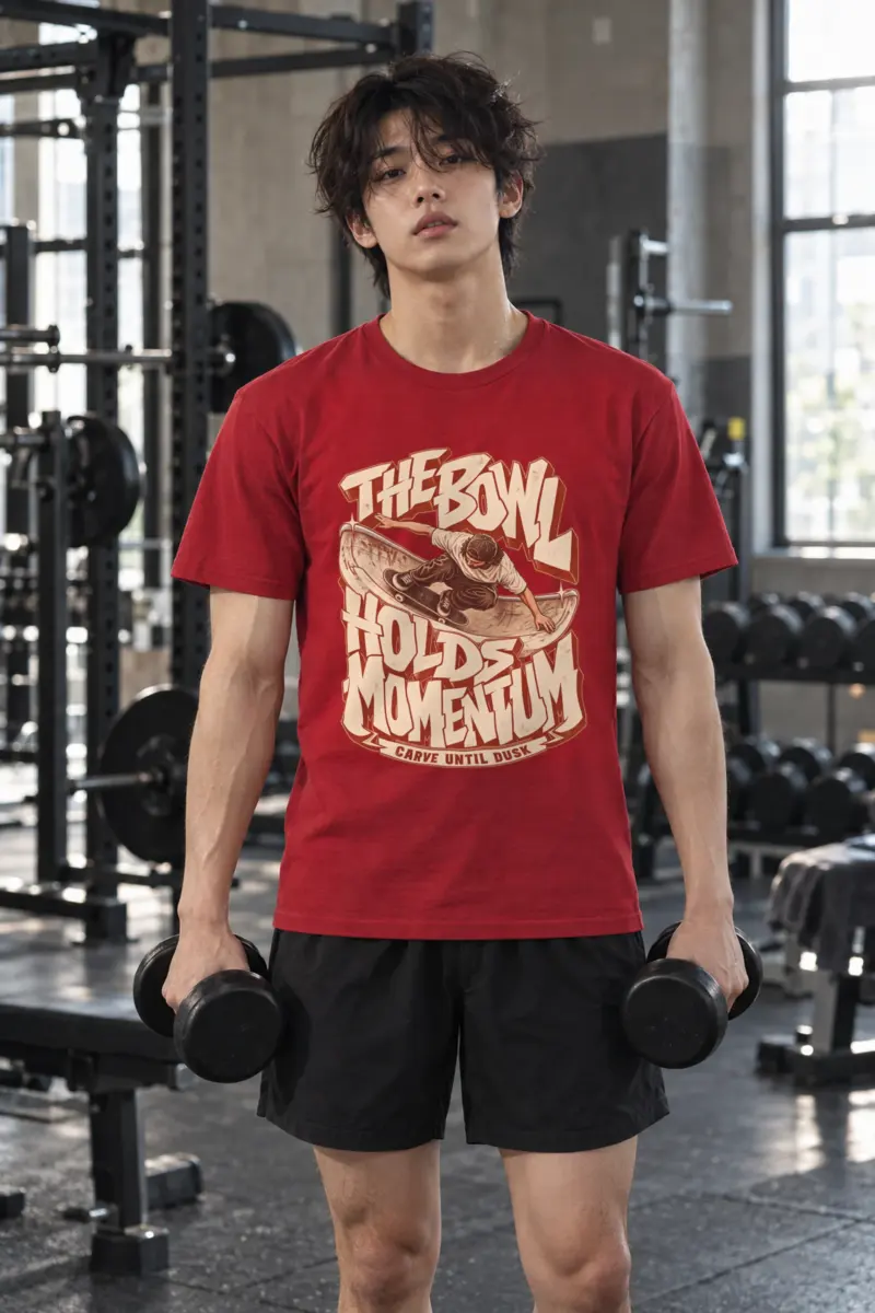 "The Bowl Holds Momentum" Heavyweight Unisex Crewneck T-shirt