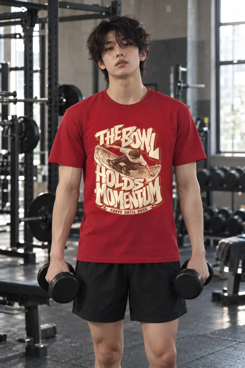 "The Bowl Holds Momentum" Heavyweight Unisex Crewneck T-shirt