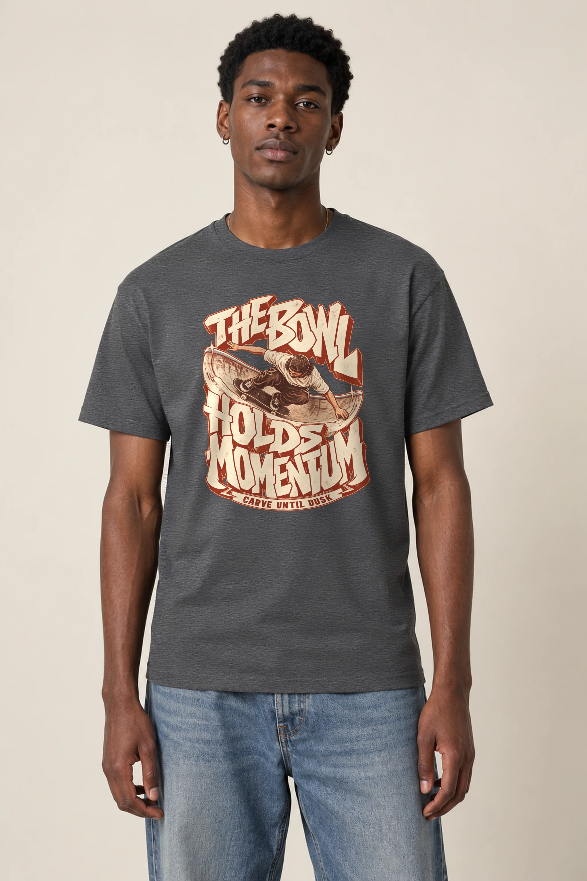 "The Bowl Holds Momentum" Heavyweight Unisex Crewneck T-shirt