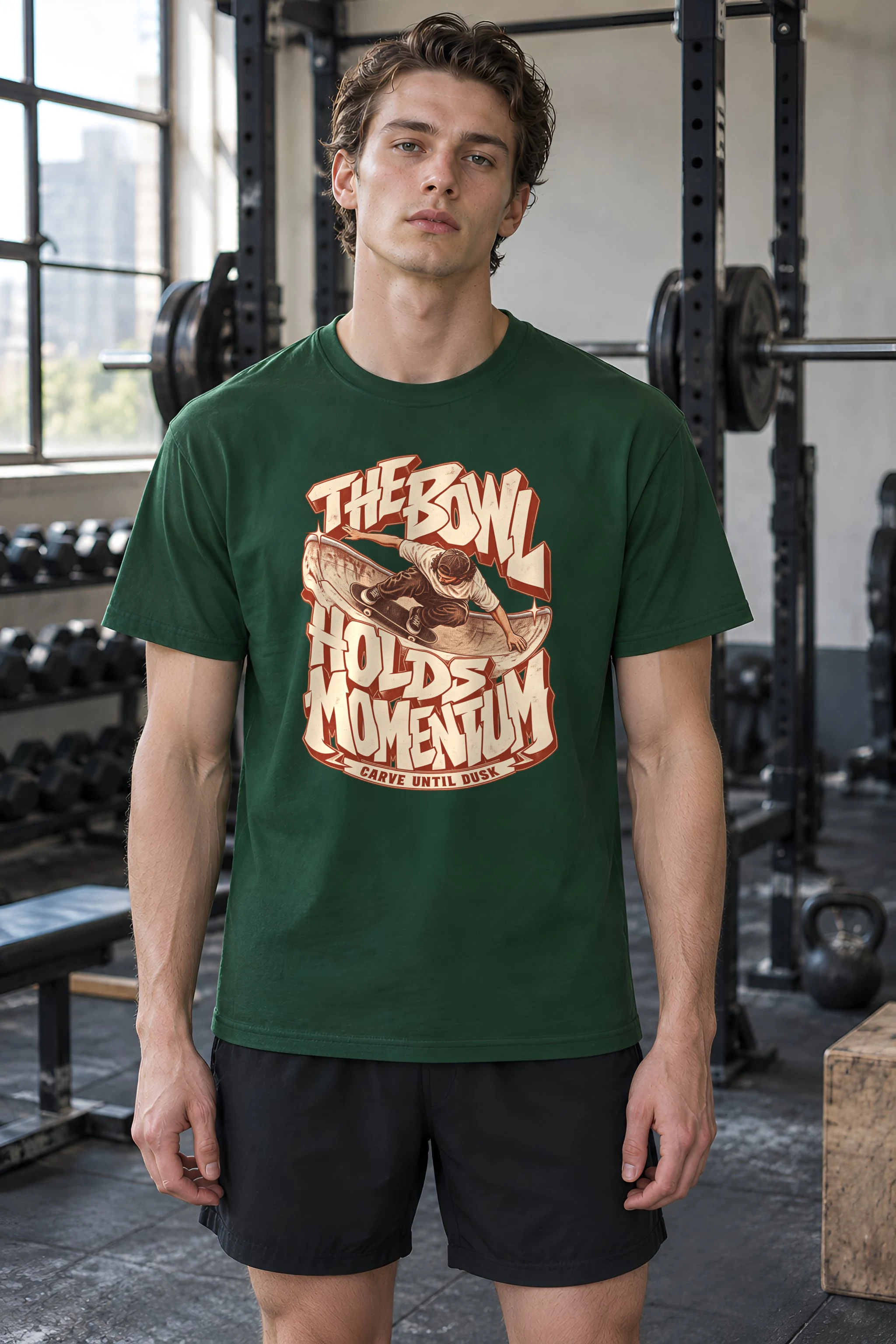 "The Bowl Holds Momentum" Heavyweight Unisex Crewneck T-shirt
