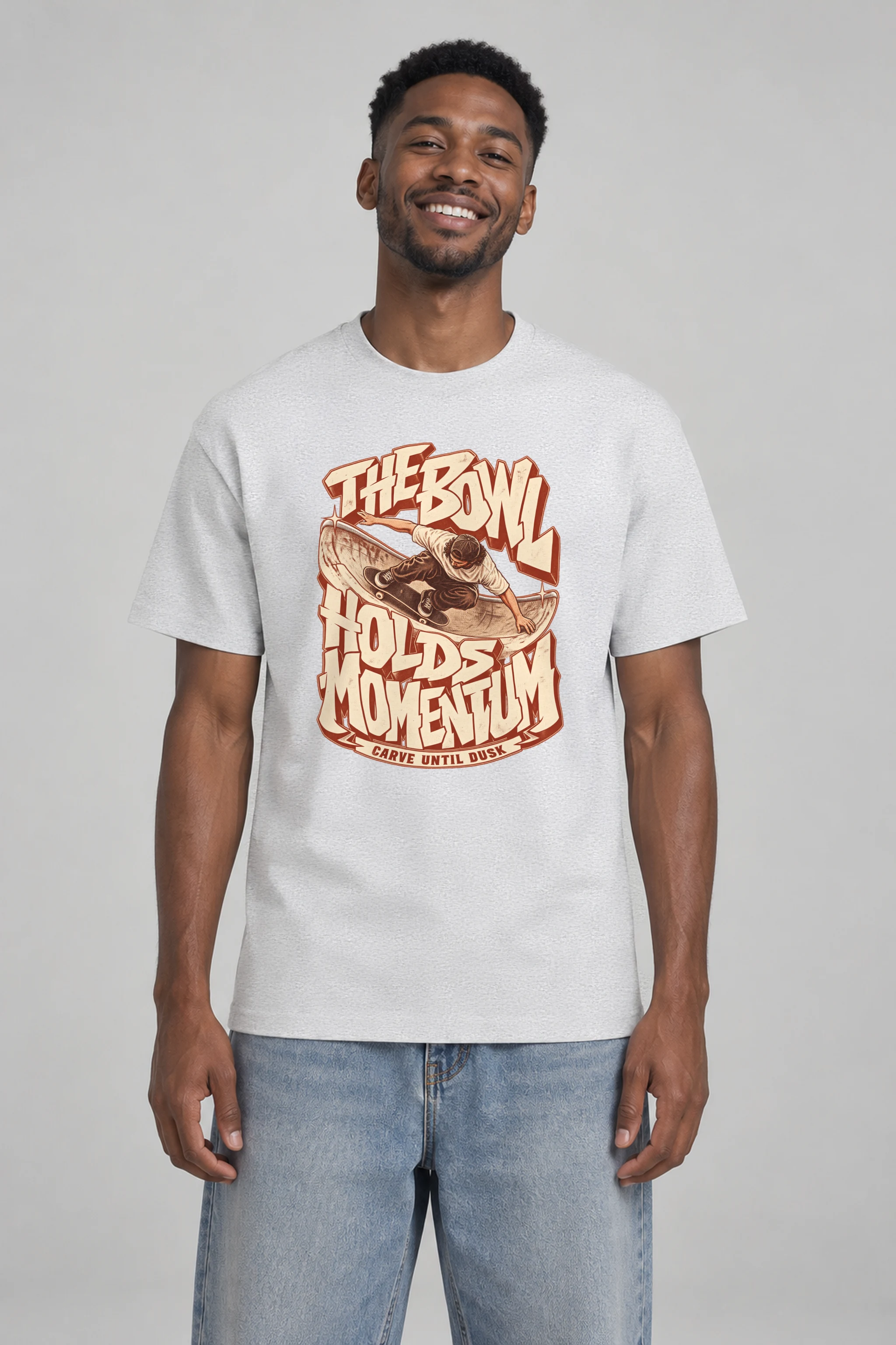 "The Bowl Holds Momentum" Heavyweight Unisex Crewneck T-shirt