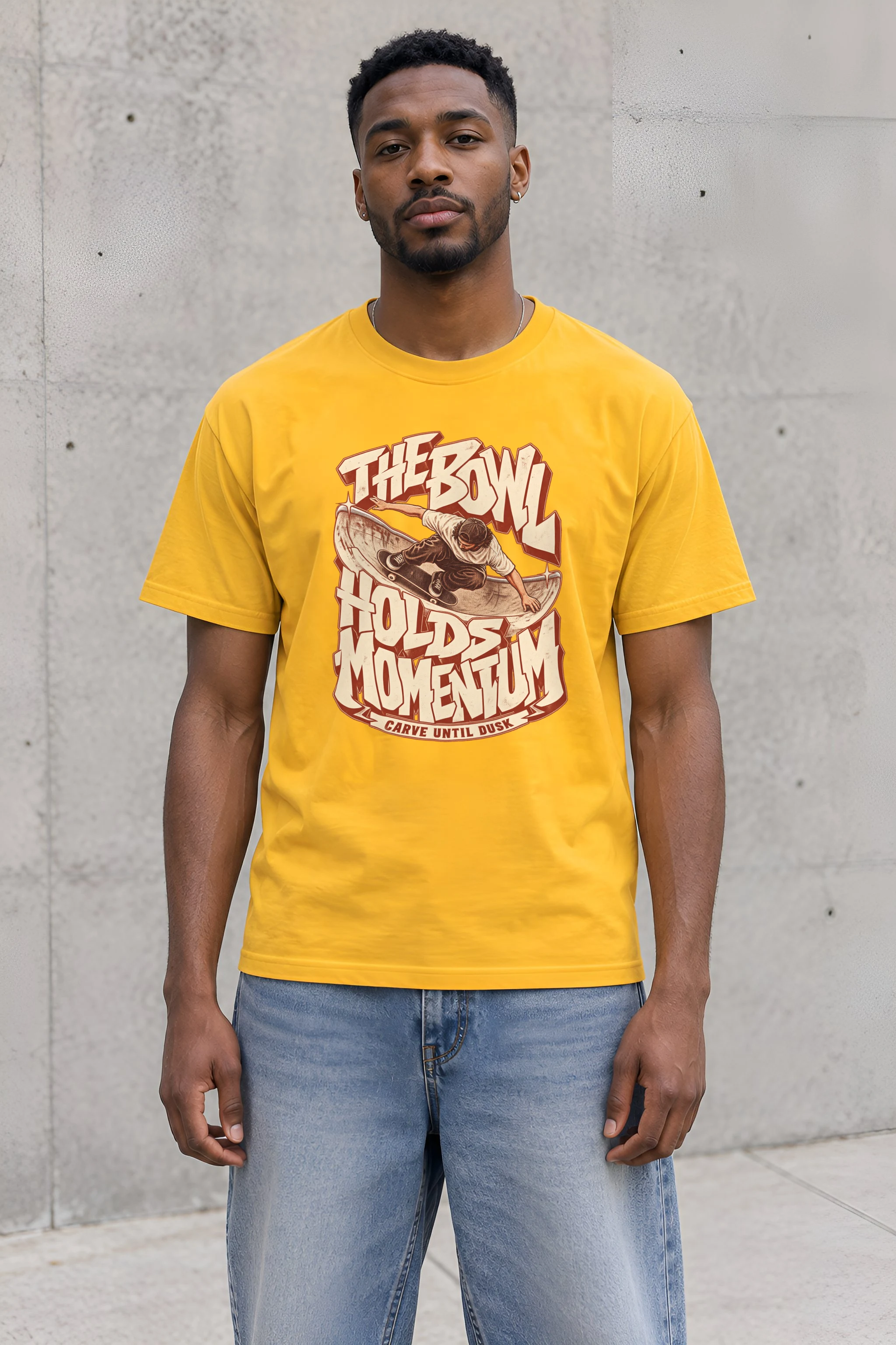 "The Bowl Holds Momentum" Heavyweight Unisex Crewneck T-shirt