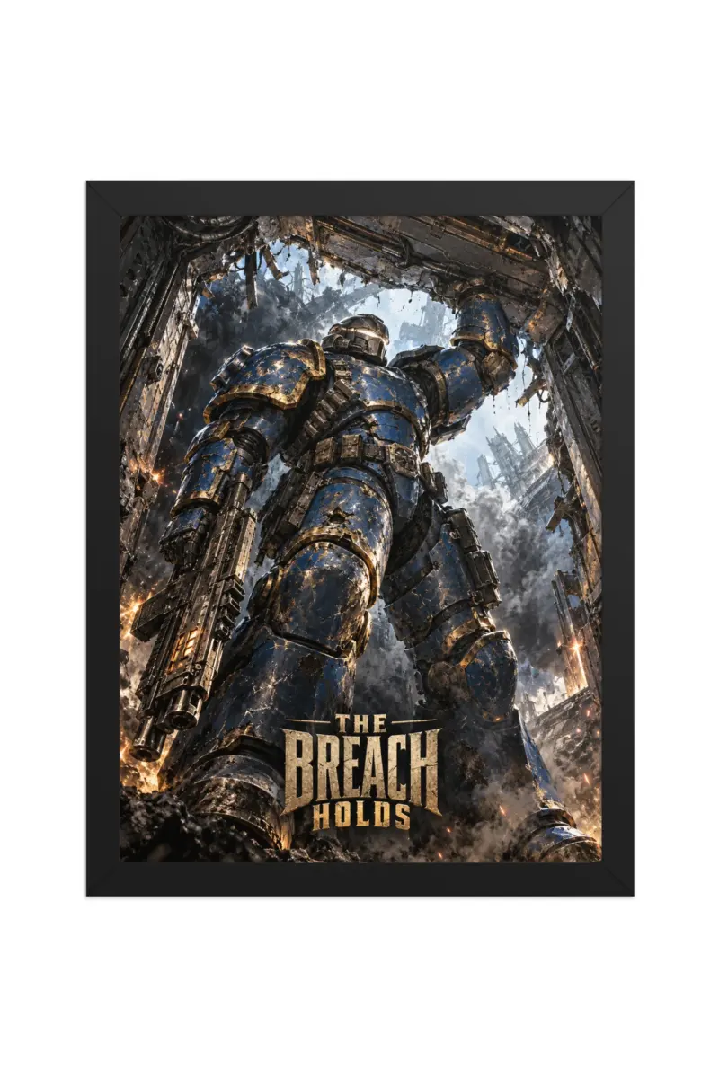“The Breach Holds” Premium Wooden Framed Poster