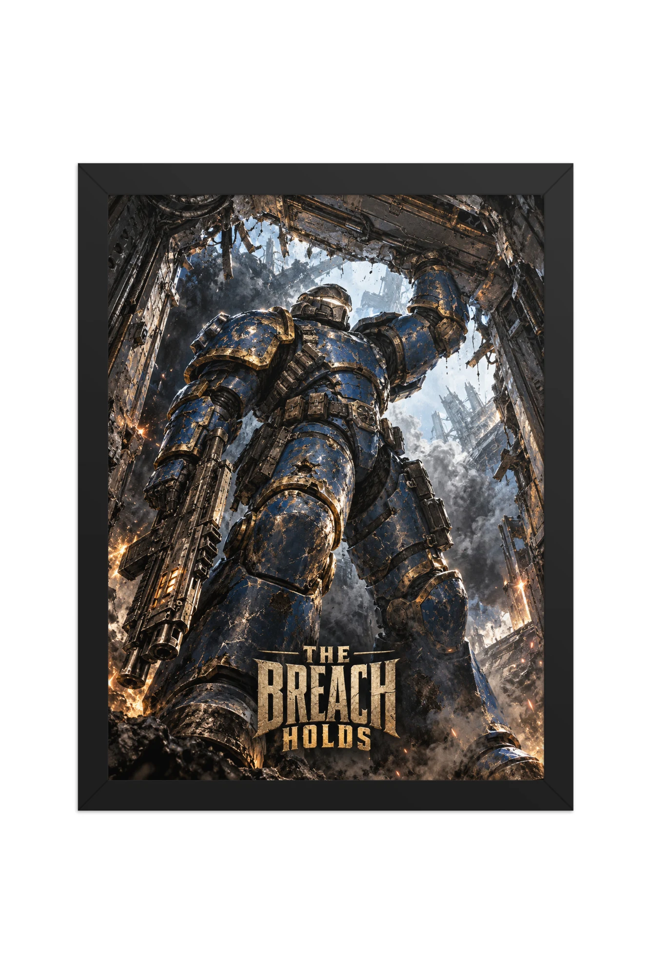 "The Breach Holds" Premium Wooden Framed Poster
