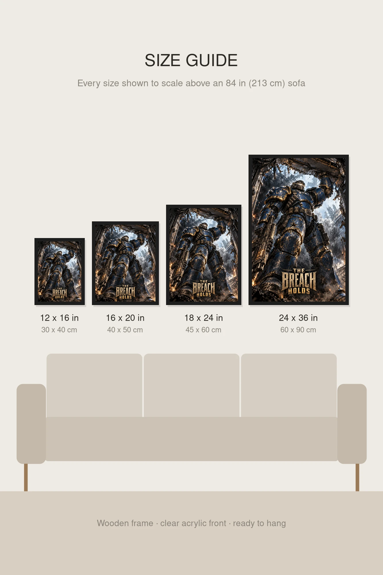 "The Breach Holds" Premium Wooden Framed Poster