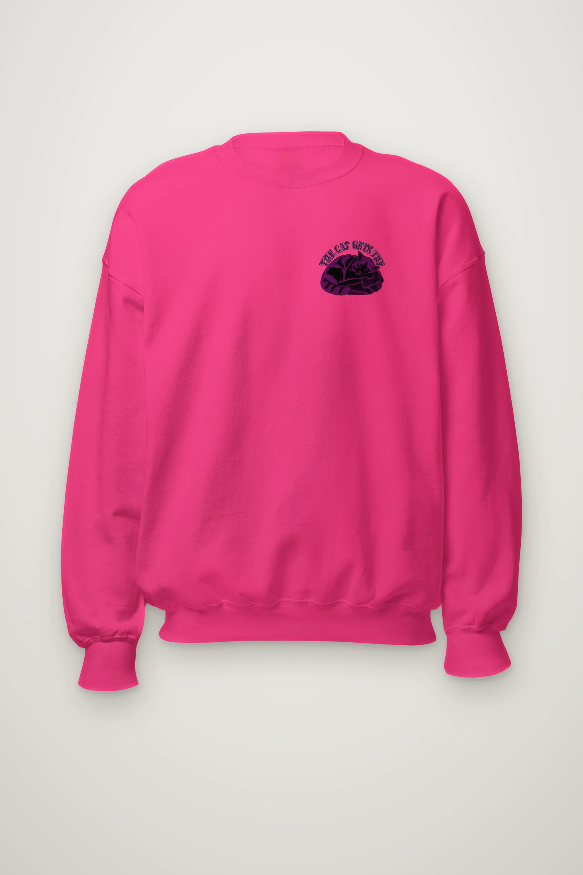 "The Cat Gets the Cashmere" Heavy Blend Unisex Crewneck Sweatshirt