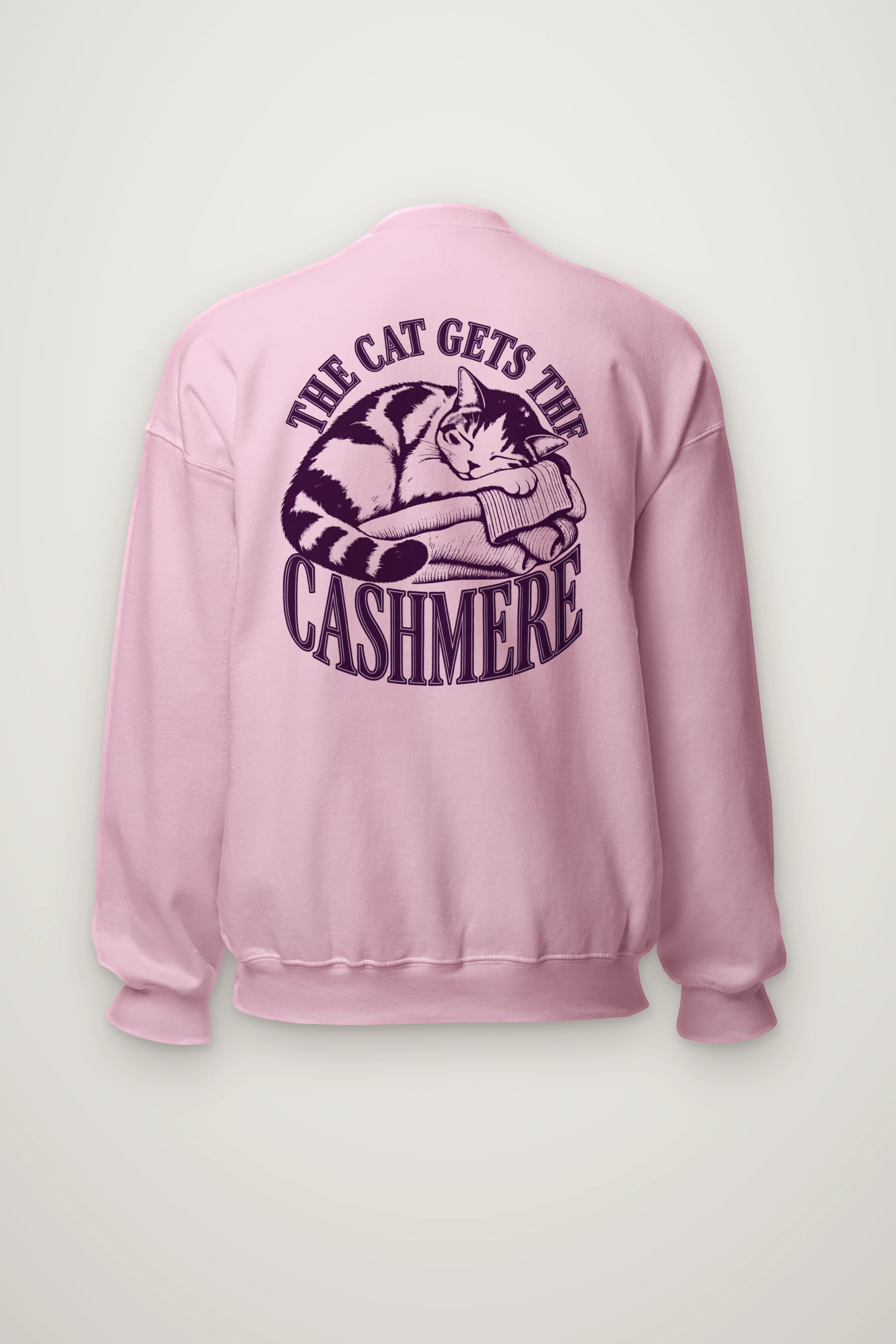 "The Cat Gets the Cashmere" Heavy Blend Unisex Crewneck Sweatshirt