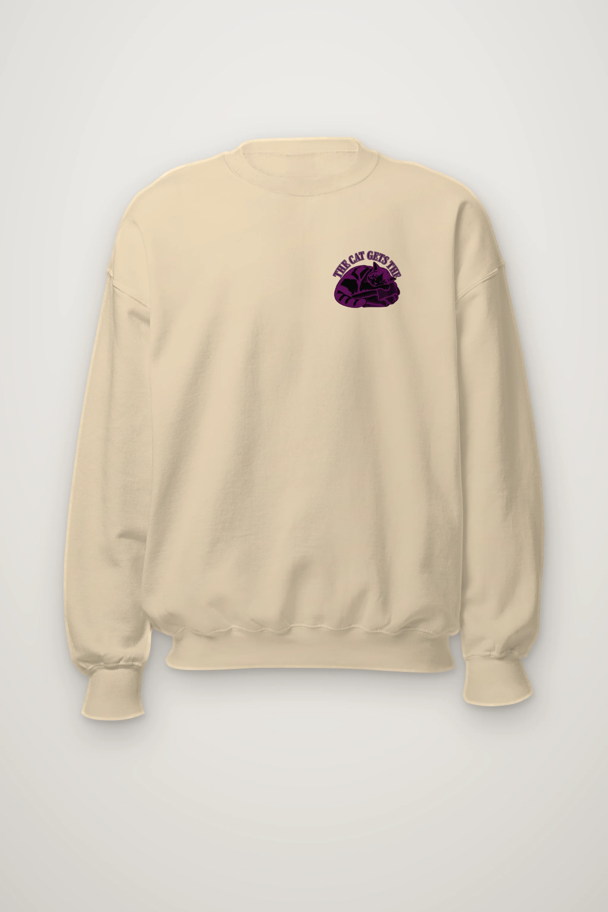 "The Cat Gets the Cashmere" Heavy Blend Unisex Crewneck Sweatshirt