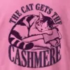 "The Cat Gets the Cashmere" Heavyweight Unisex Crewneck T-shirt