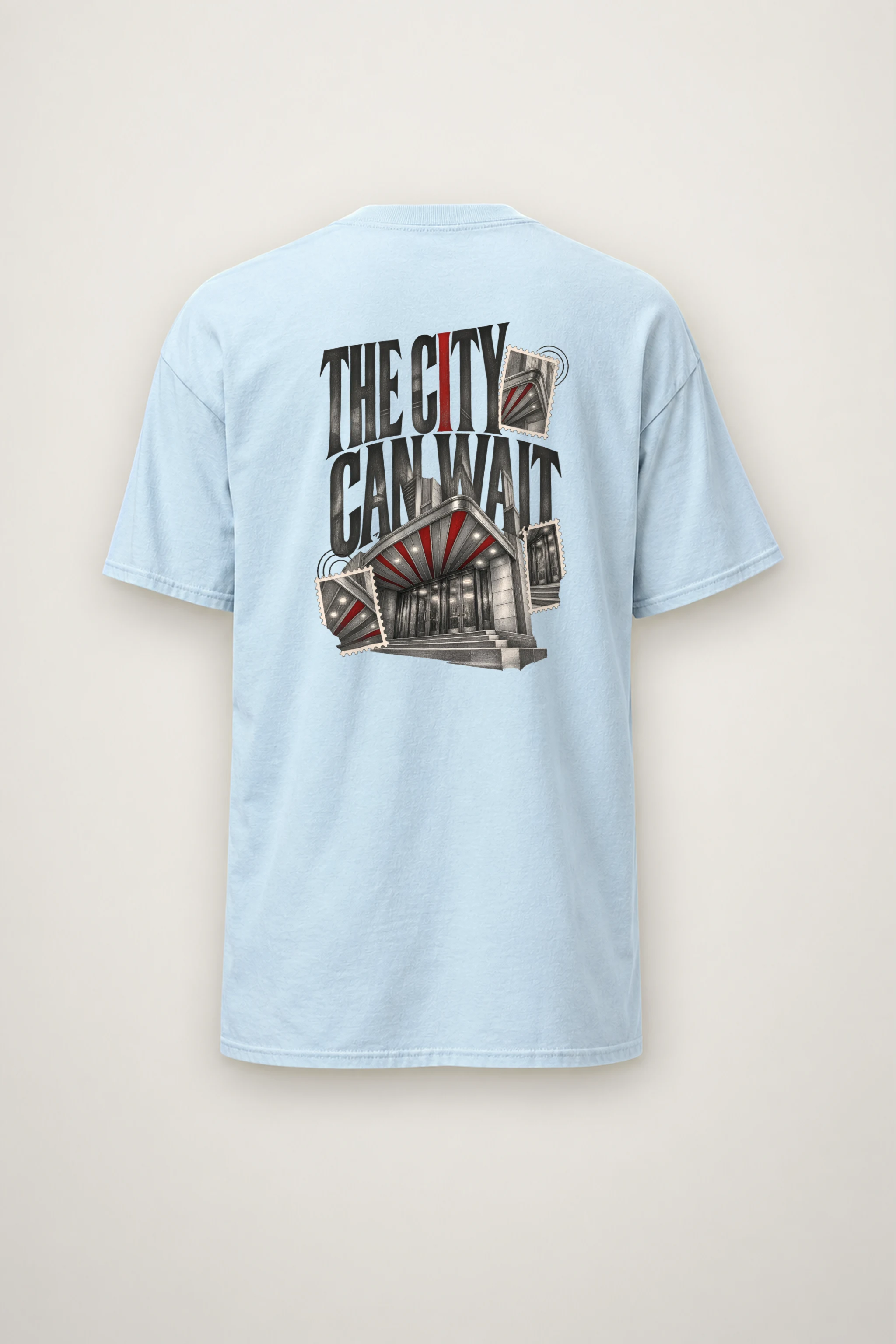 "The City Can Wait" Heavyweight Unisex Crewneck T-shirt