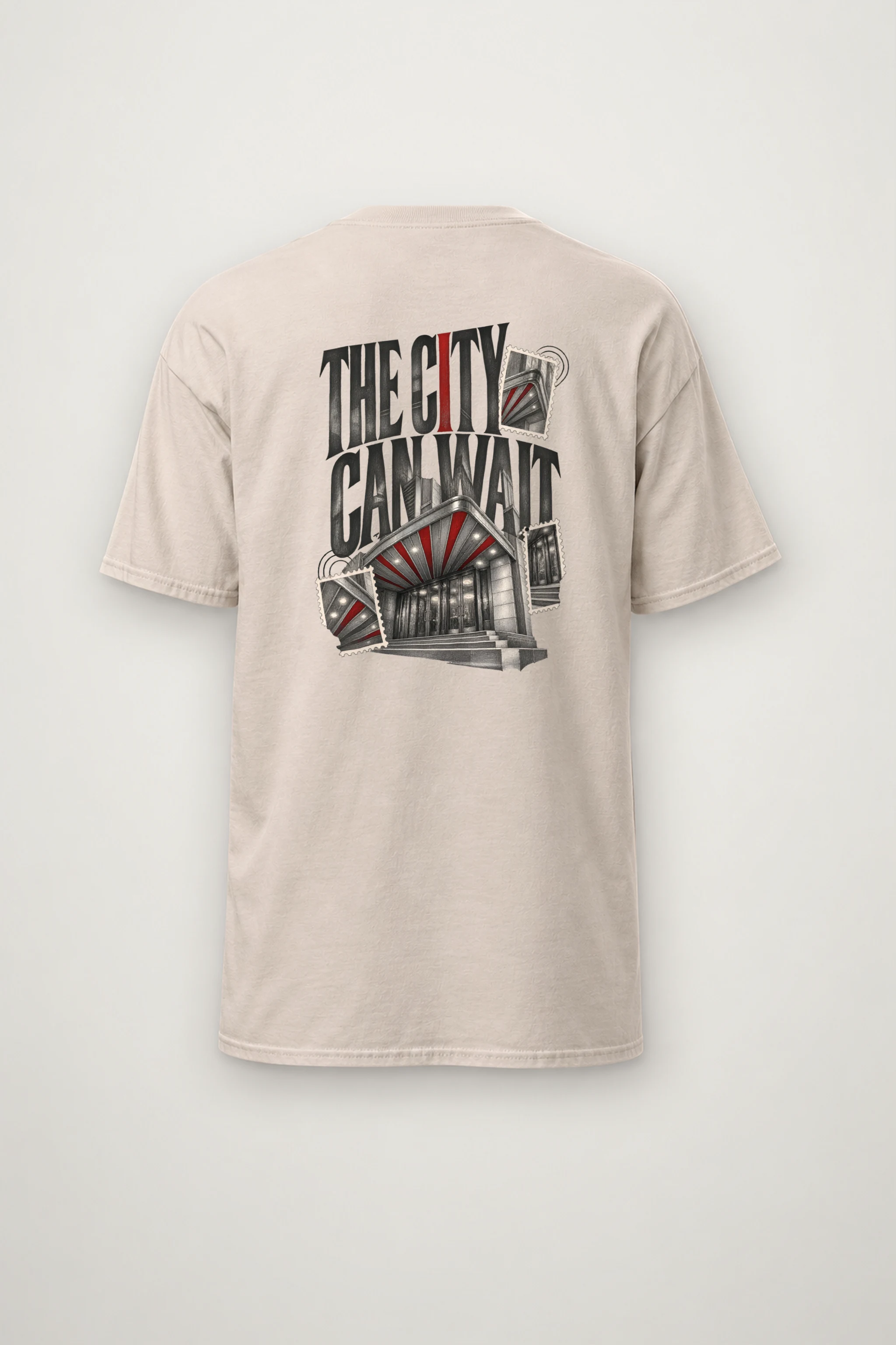 "The City Can Wait" Heavyweight Unisex Crewneck T-shirt