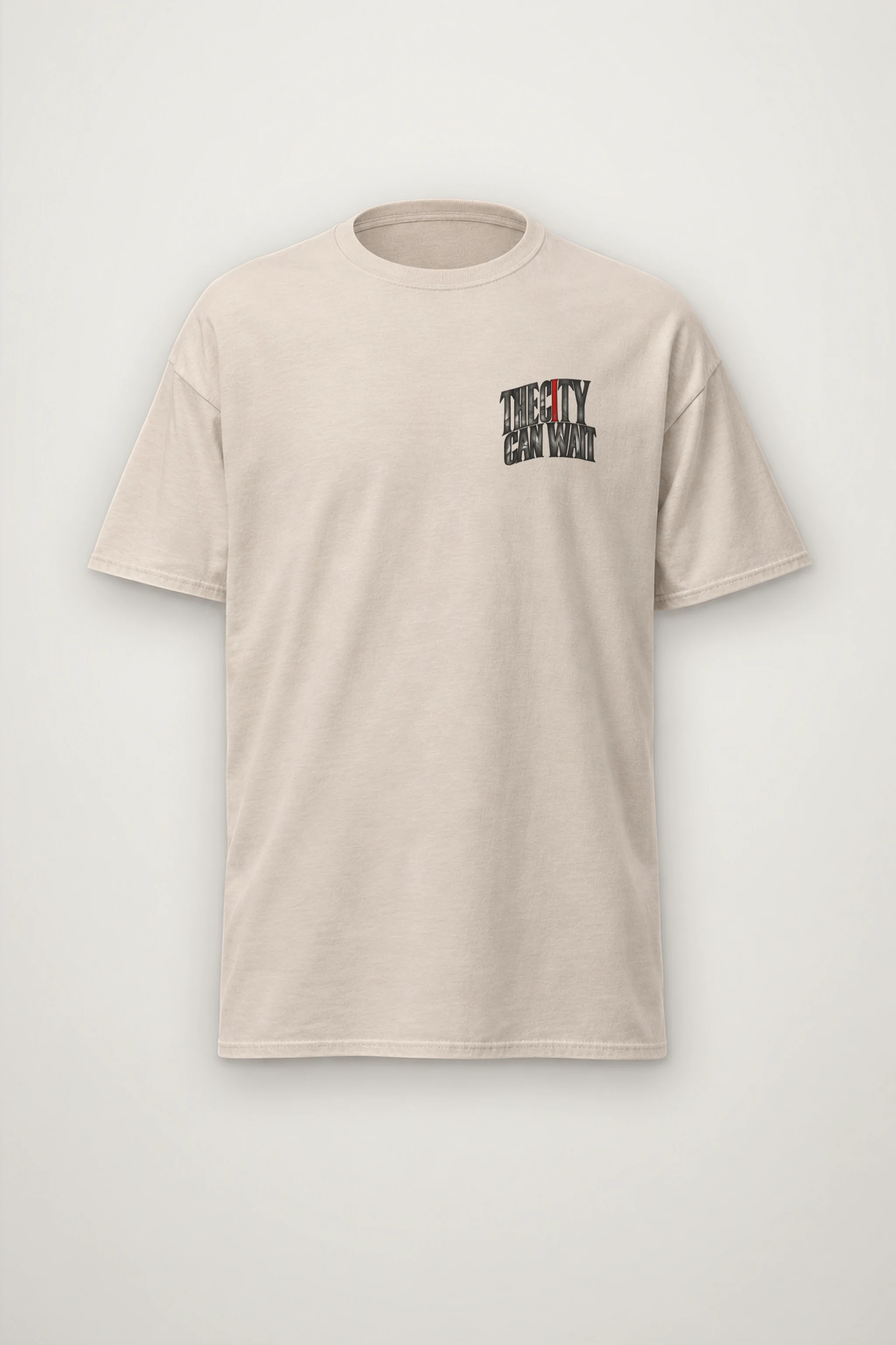"The City Can Wait" Heavyweight Unisex Crewneck T-shirt