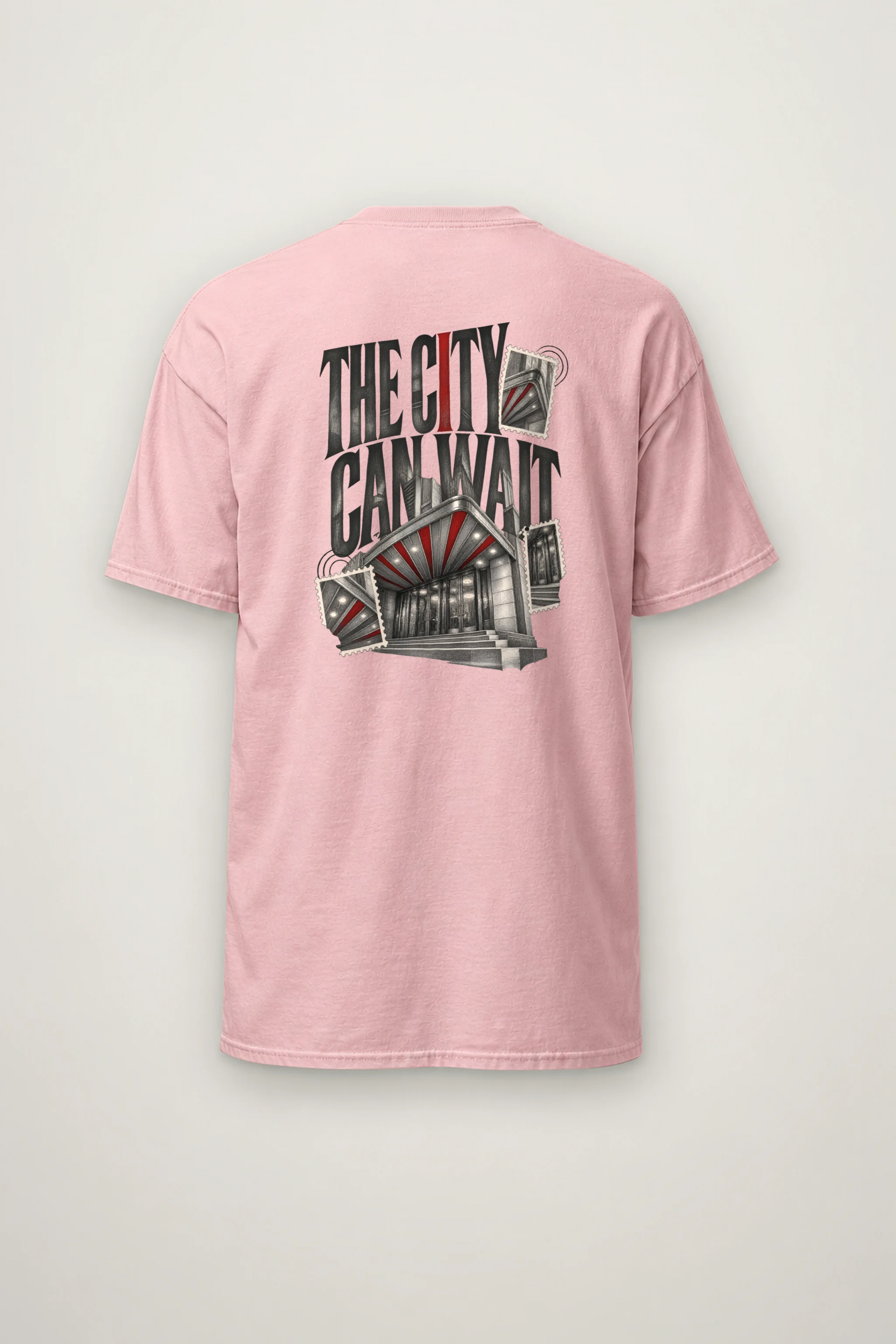 "The City Can Wait" Heavyweight Unisex Crewneck T-shirt
