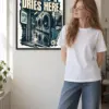 "The City Dries Here" Premium Wooden Framed Poster