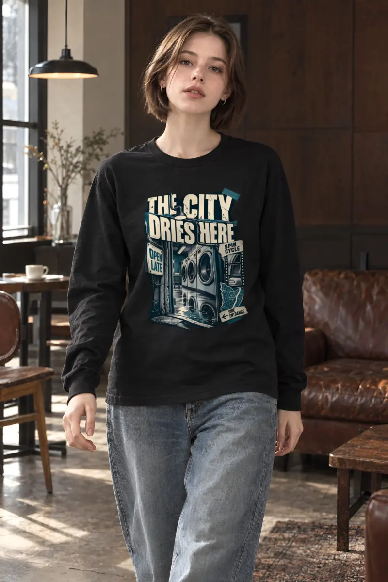 “The City Dries Here” Unisex Longsleeve T-shirt