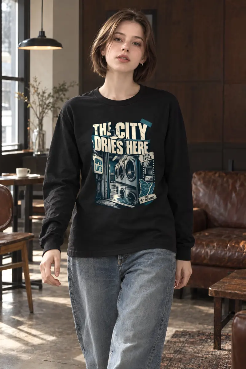 "The City Dries Here" Unisex Longsleeve T-shirt