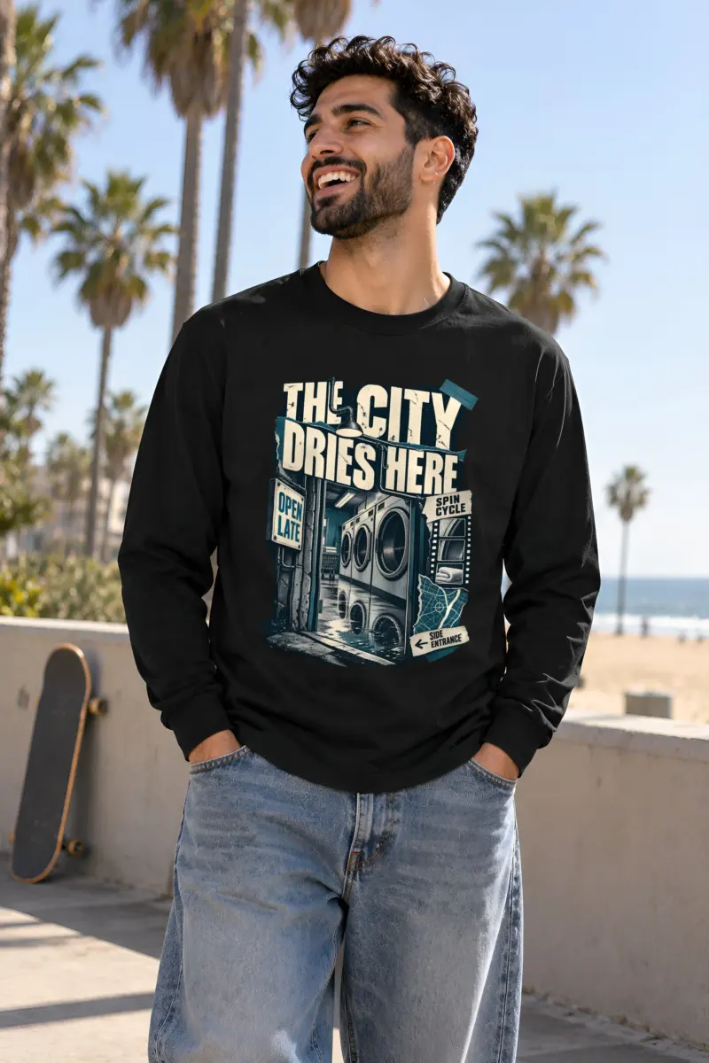 "The City Dries Here" Unisex Longsleeve T-shirt