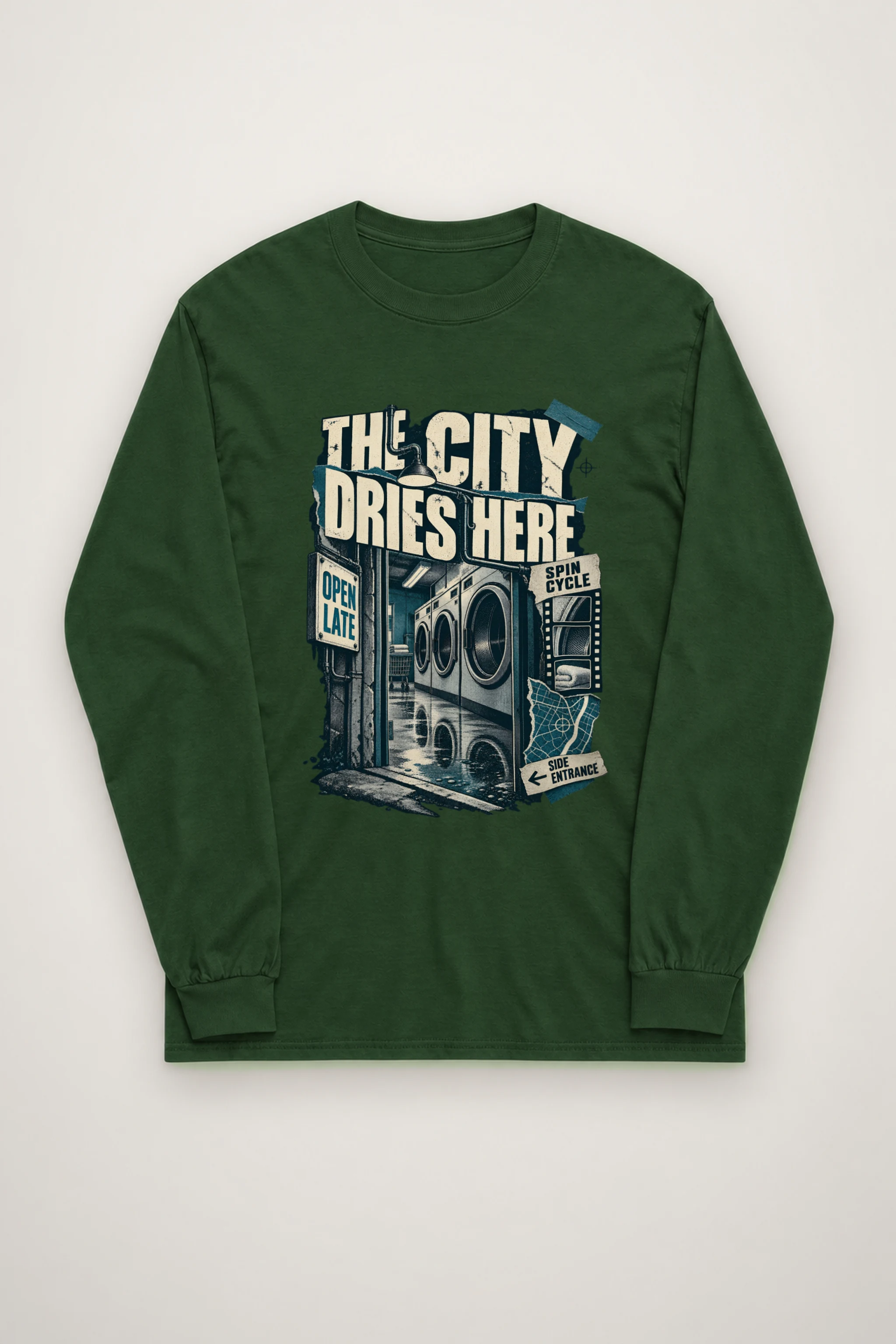 "The City Dries Here" Unisex Longsleeve T-shirt