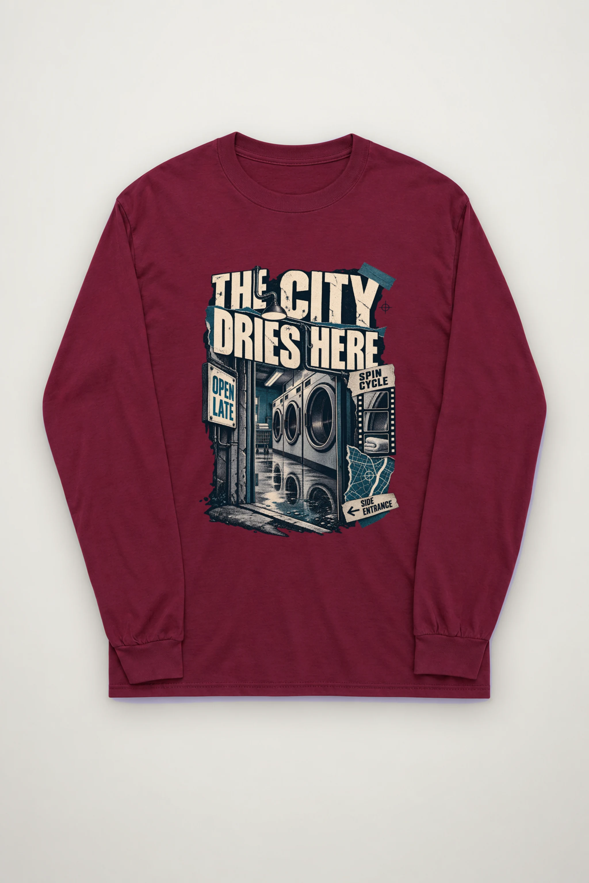 "The City Dries Here" Unisex Longsleeve T-shirt