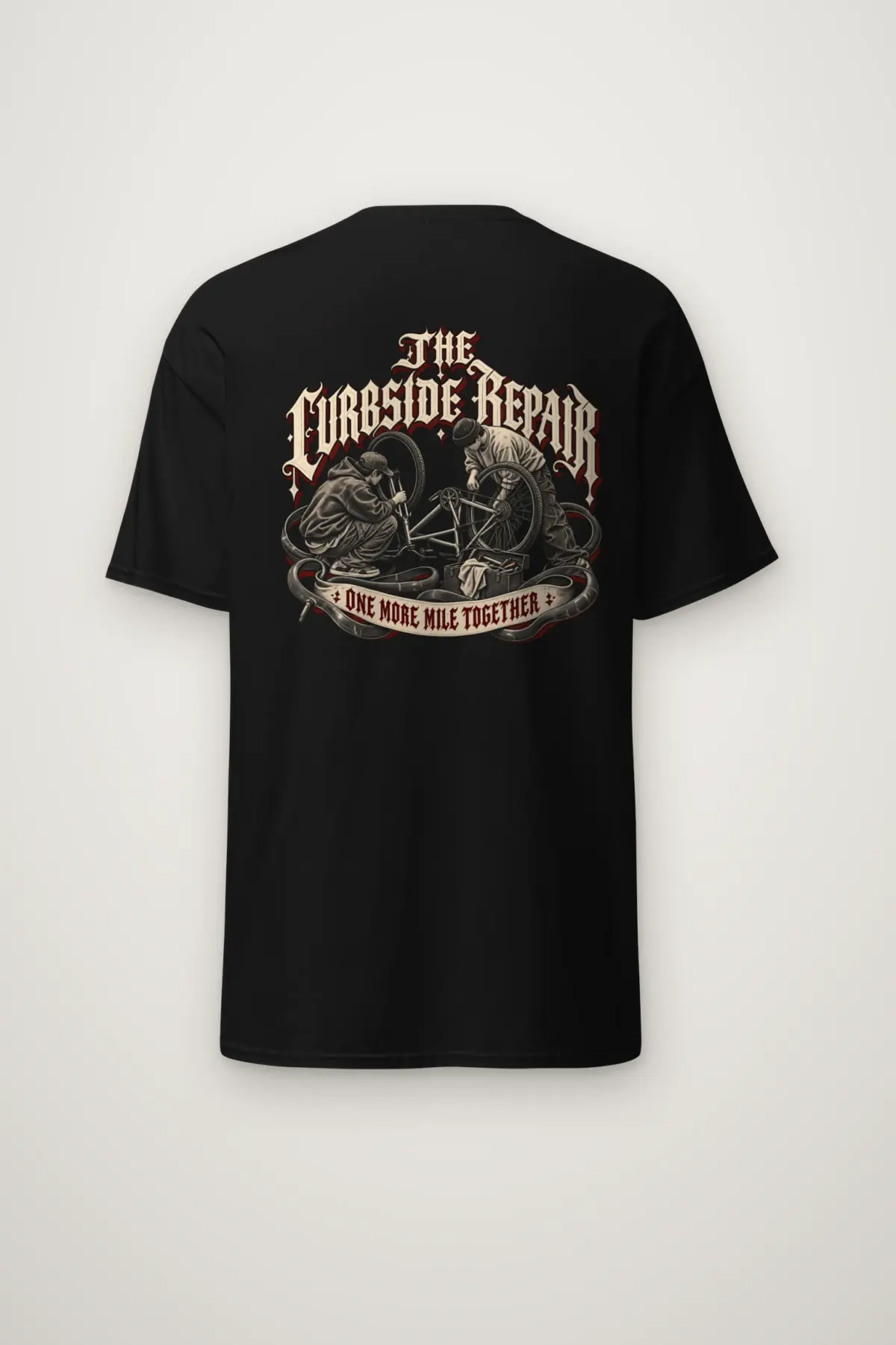 "THE CURBSIDE REPAIR" Heavyweight Unisex Crewneck T-shirt