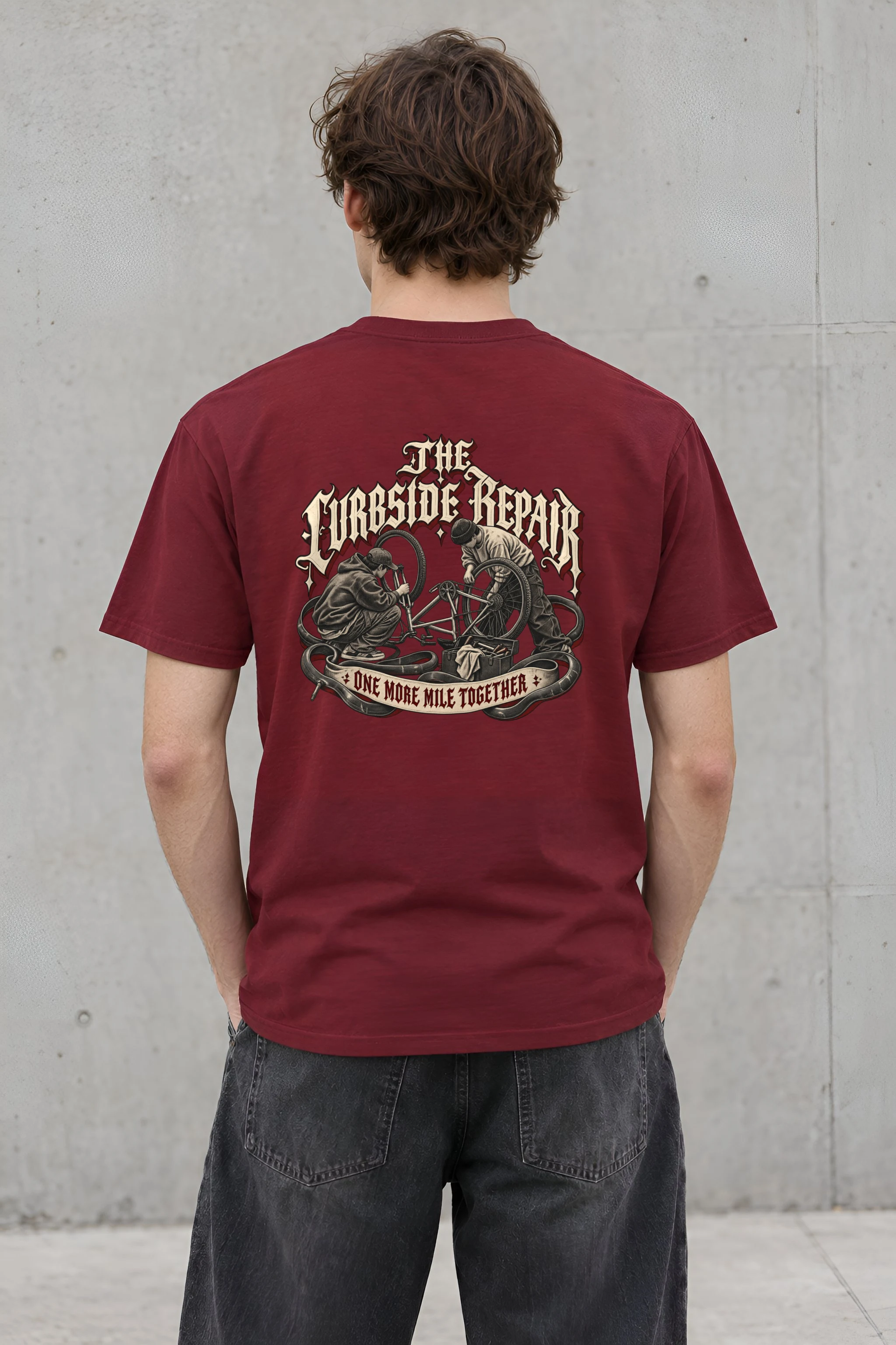 "THE CURBSIDE REPAIR" Heavyweight Unisex Crewneck T-shirt