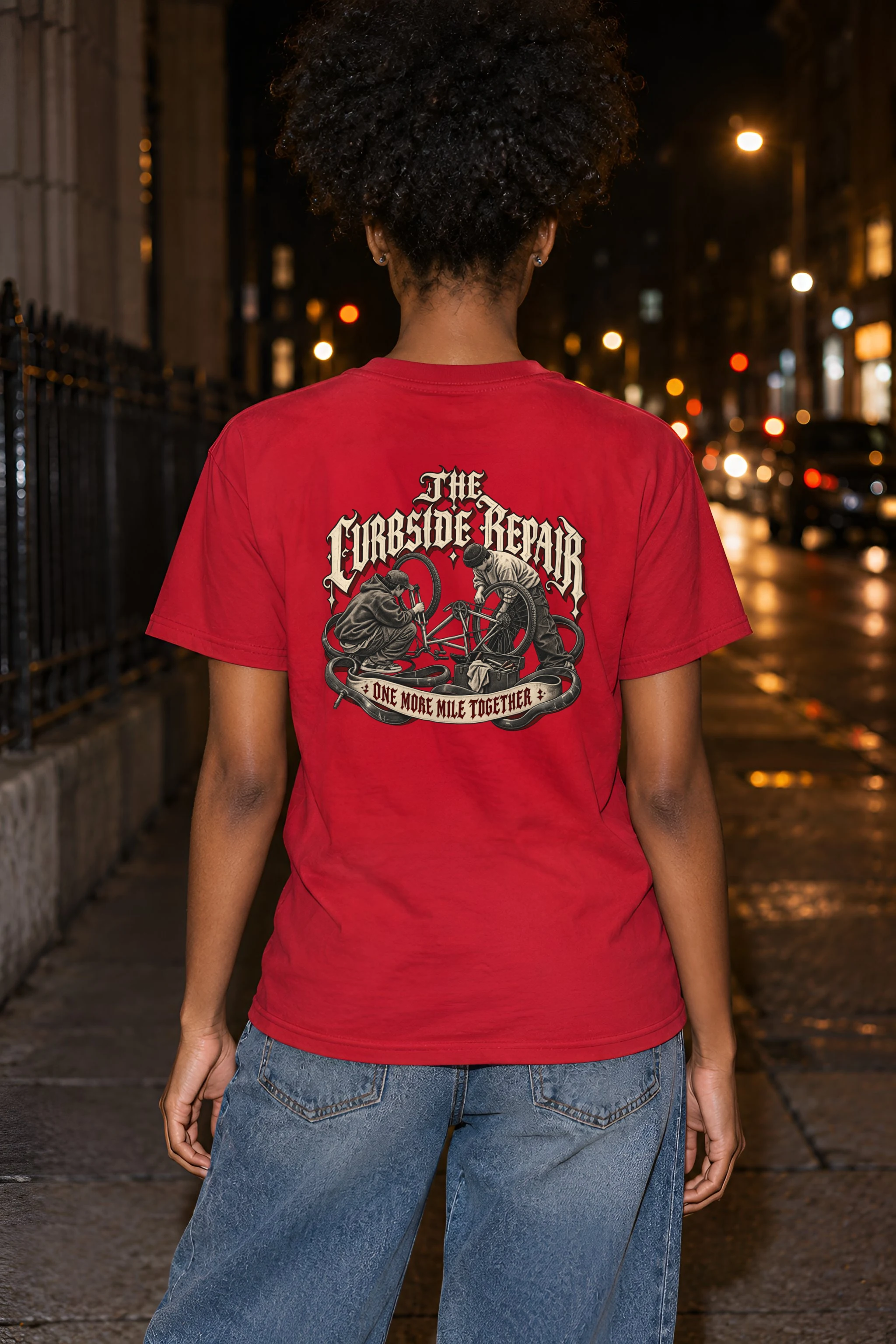 "THE CURBSIDE REPAIR" Heavyweight Unisex Crewneck T-shirt