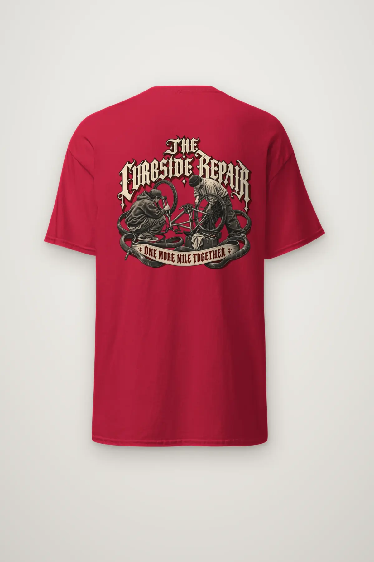 "THE CURBSIDE REPAIR" Heavyweight Unisex Crewneck T-shirt