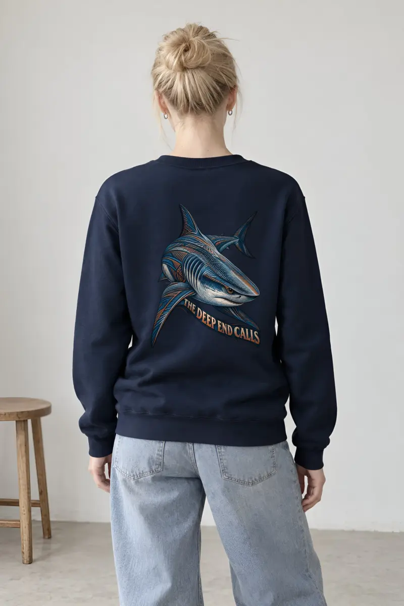 "The Deep End Calls" Heavy Blend Unisex Crewneck Sweatshirt