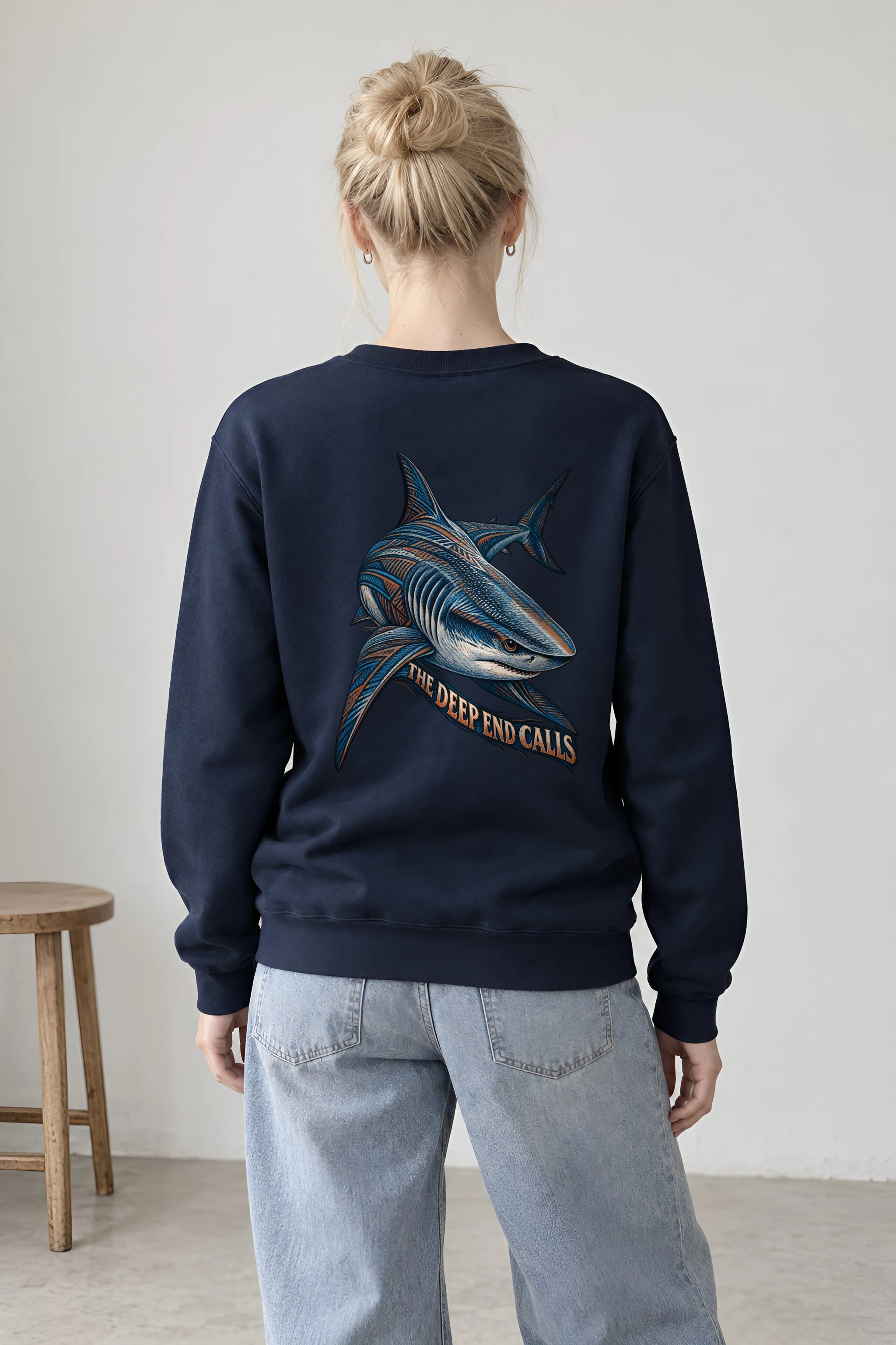 "The Deep End Calls" Heavy Blend Unisex Crewneck Sweatshirt